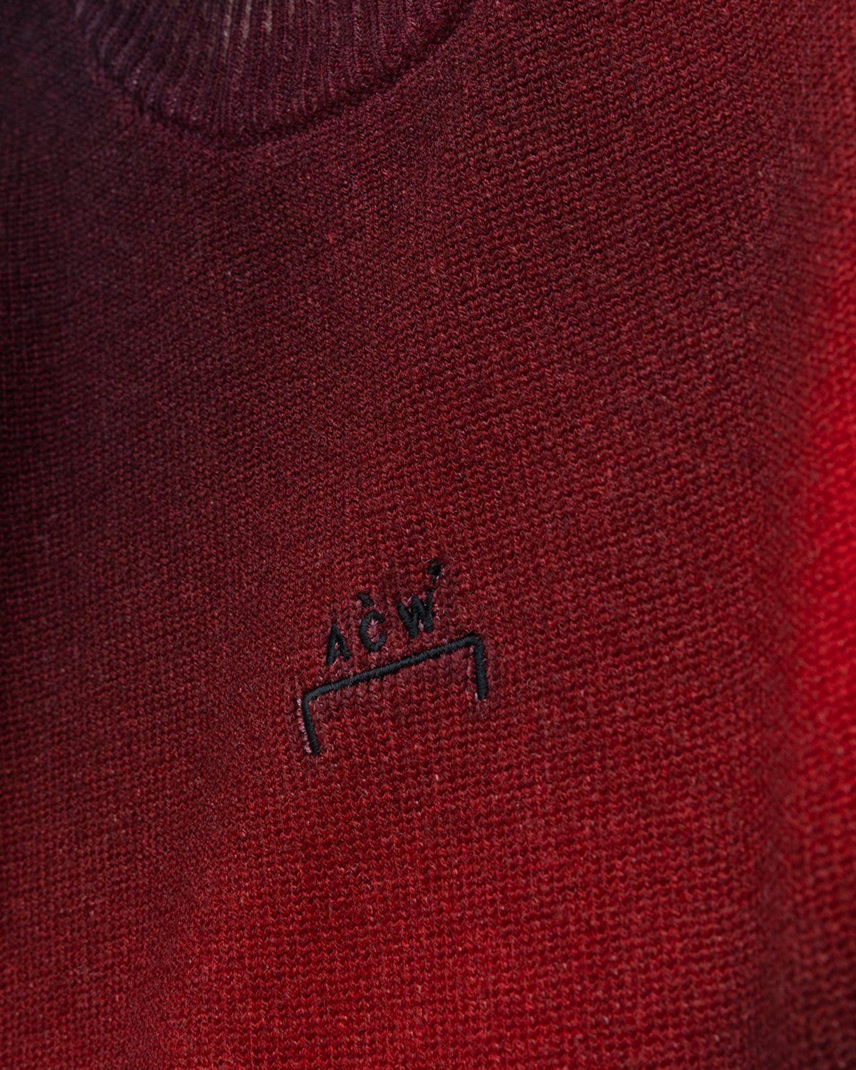 A-Cold-Wall* – Digital Print Knit Red - Crewnecks - Red - Image 5