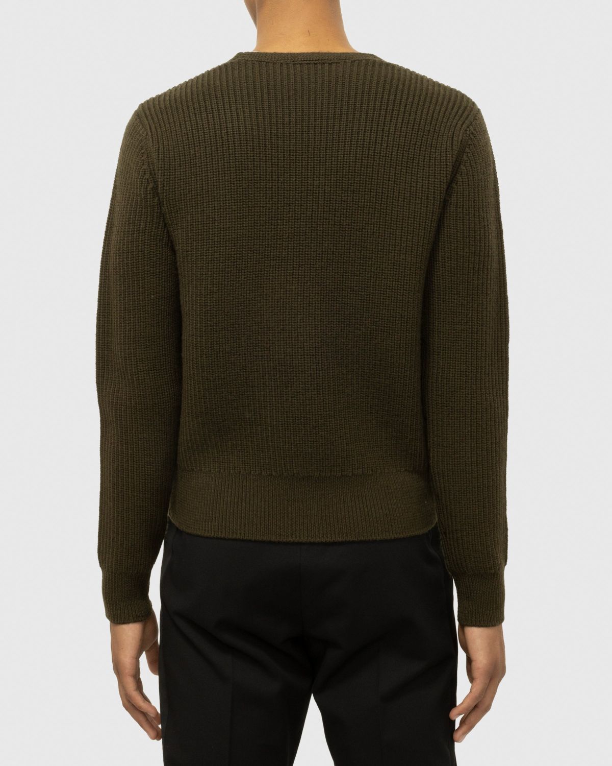 Dries van Noten – Newton Merino Sweater Green - Knitwear - Green - Image 5