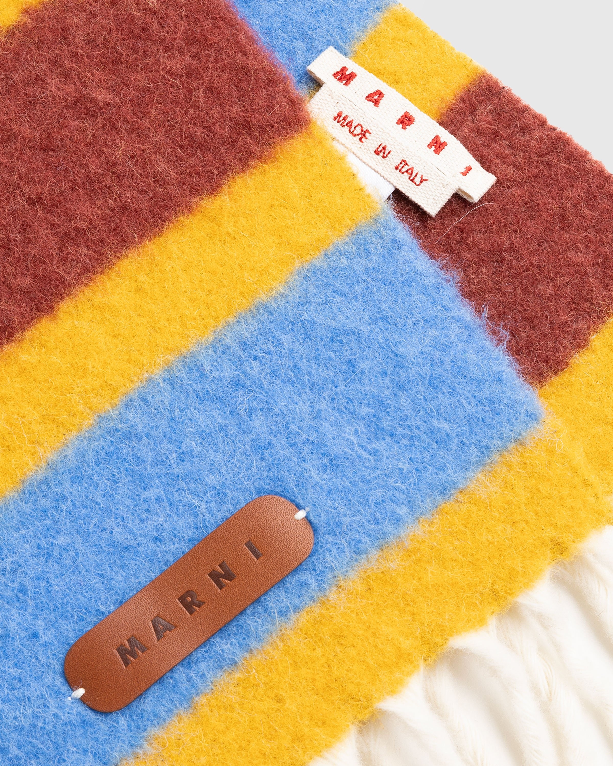 Marni – Striped Alpaca Scarf Multi - Scarves - Multi - Image 3
