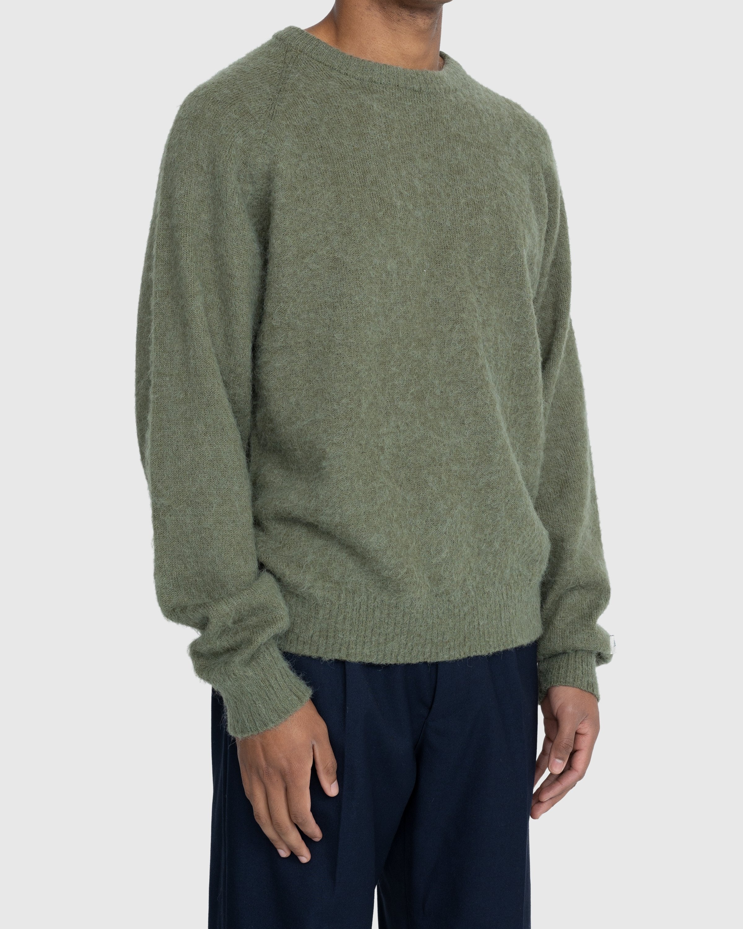 Highsnobiety – Alpaca Raglan Sweater Dark Green - Knitwear - Green - Image 7
