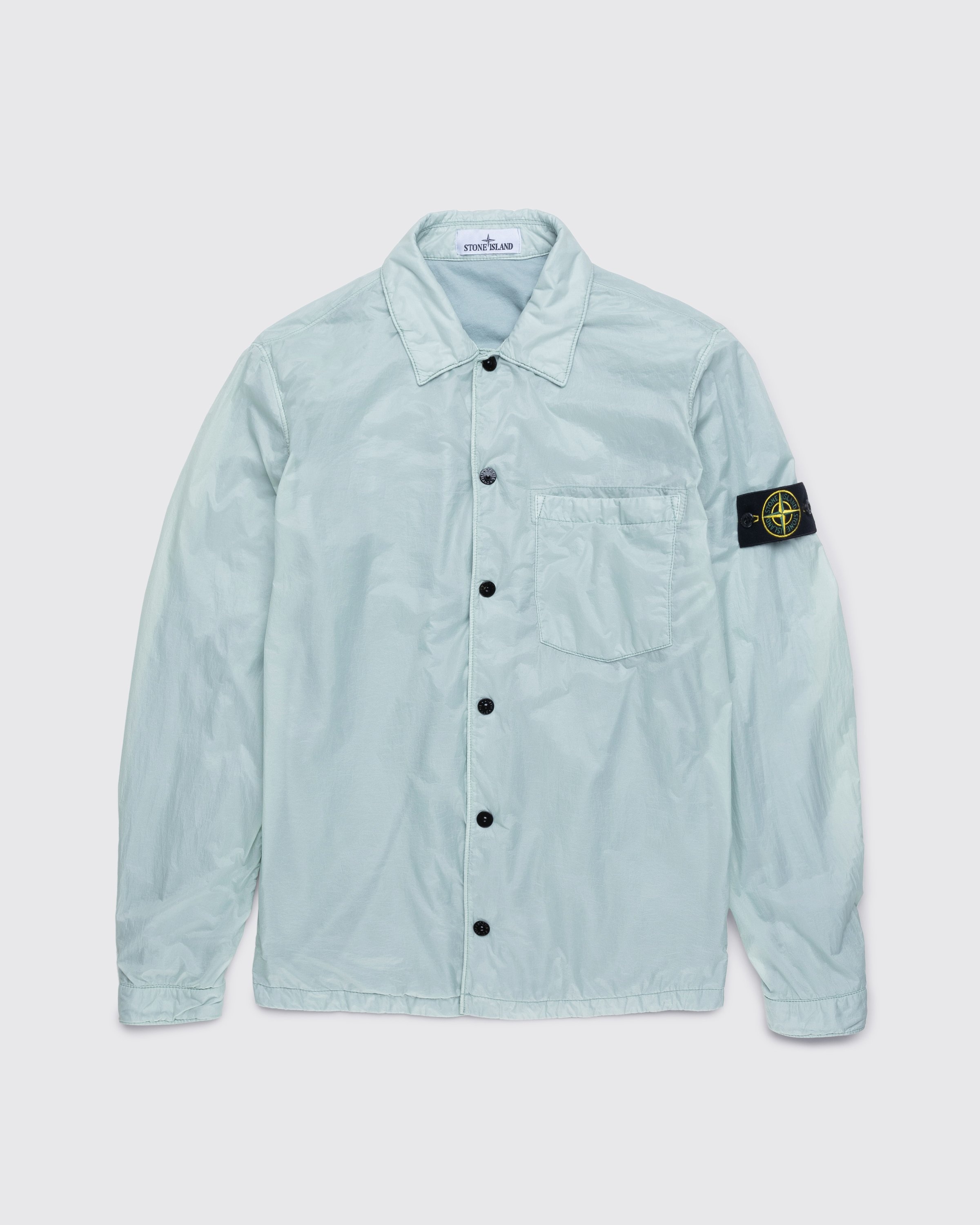 Stone island overshirt nylon blue hotsell