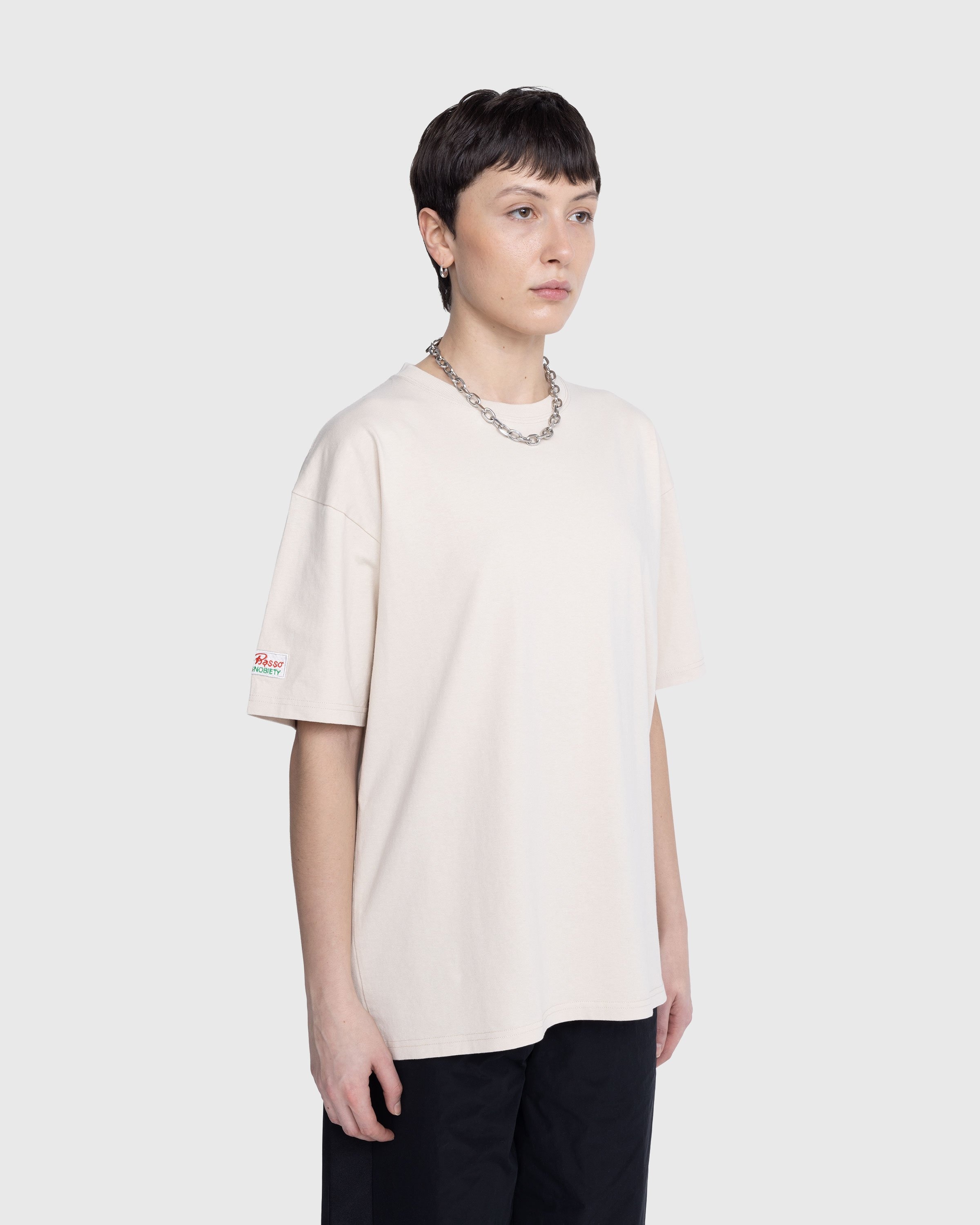 Bar Basso x Highsnobiety – Illustrated Graphic T-Shirt Eggshell - Tops - Beige - Image 5