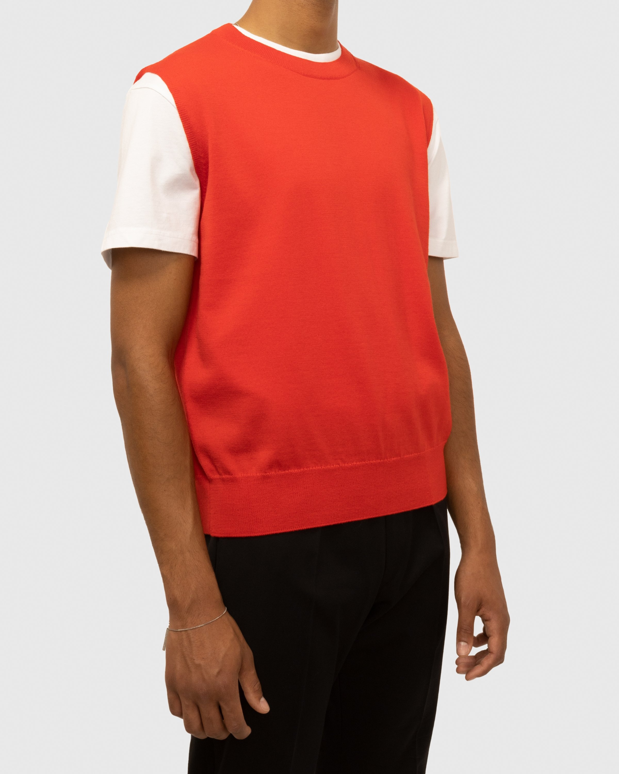 Dries van Noten – Neptune Sweater Vest Red - Knitwear - Red - Image 2