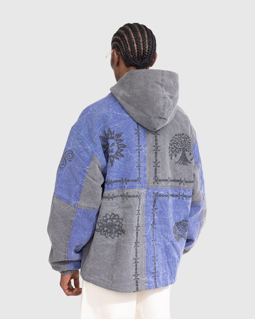 Patta – Symbols Zip Hooded Jacket Odyssey Grey - Sweats - Grey - Image 3
