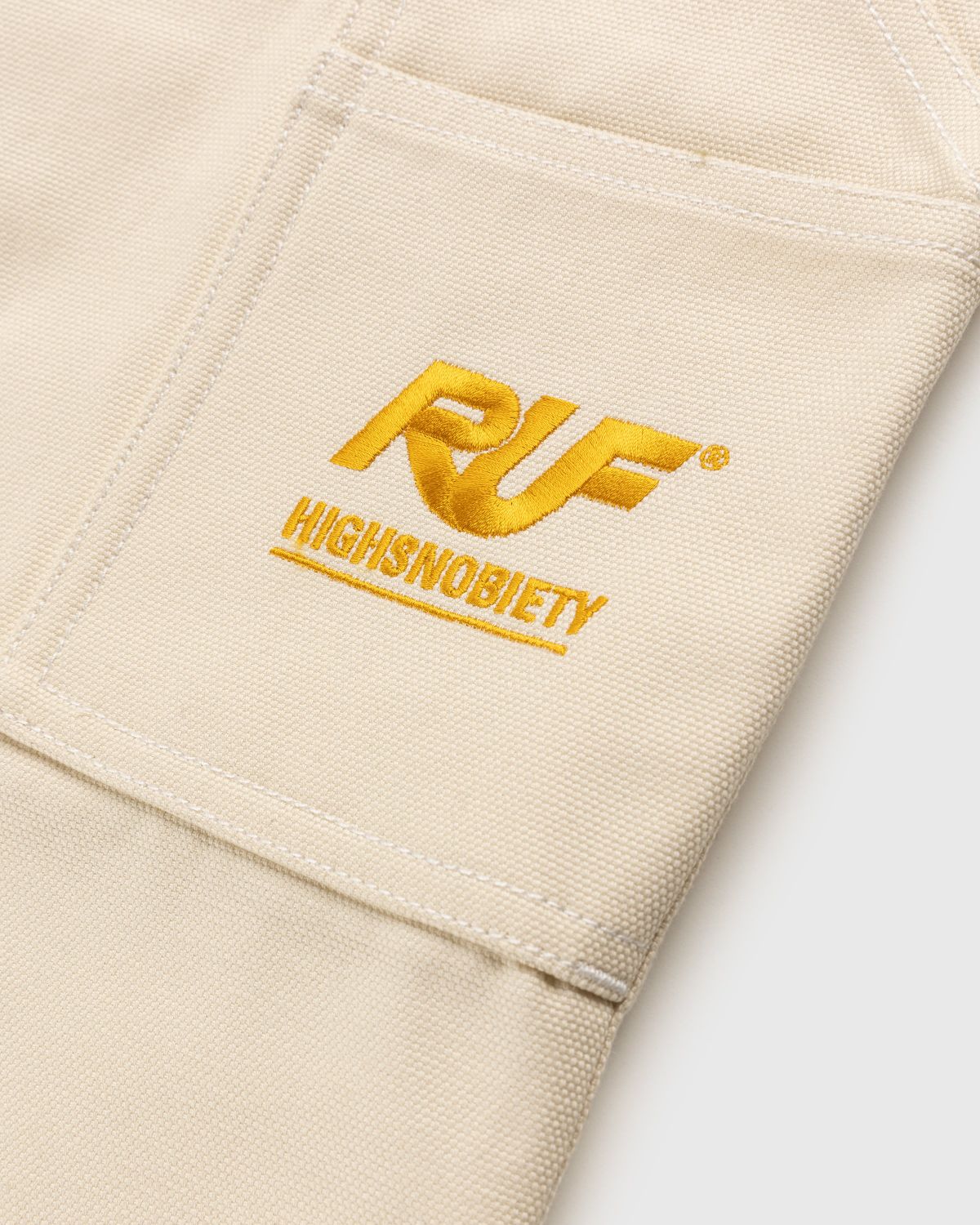 RUF x Highsnobiety – Cotton Work Pants Natural - Work Pants - Beige - Image 3