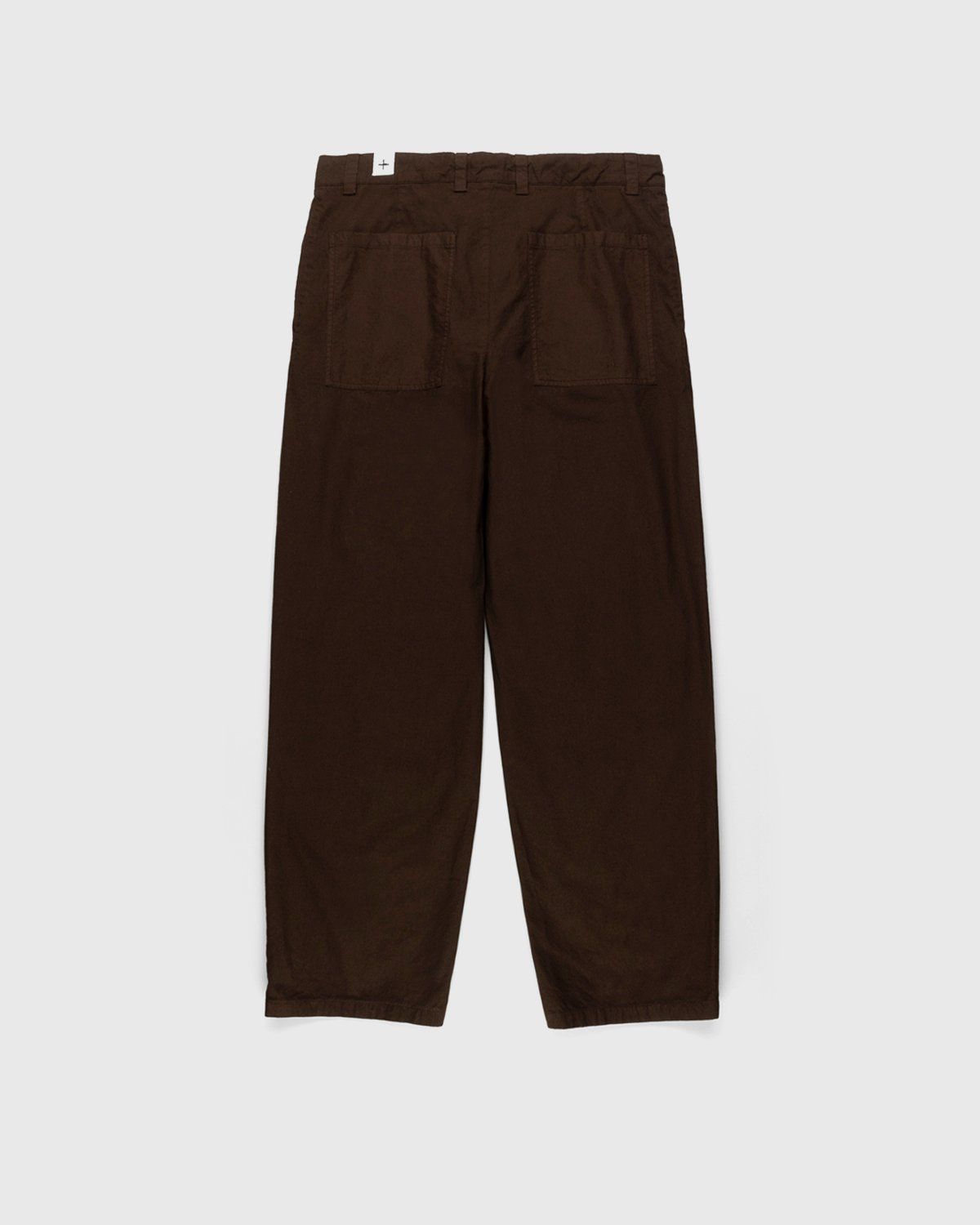 Jil Sander – Cotton Trousers Dark Brown - Trousers - Brown - Image 1