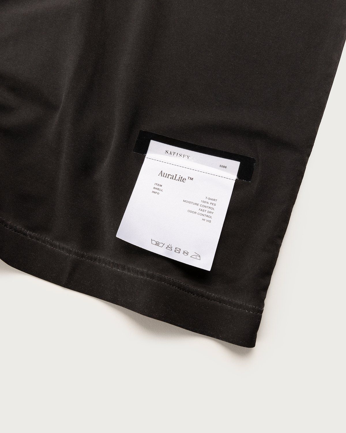 Satisfy x Highsnobiety – HS Sports Balance T-Shirt Black Pigment - T-shirts - Grey - Image 4