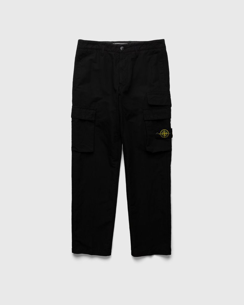 Stone Island – 31706 Garment-Dyed Cargo Pants Black