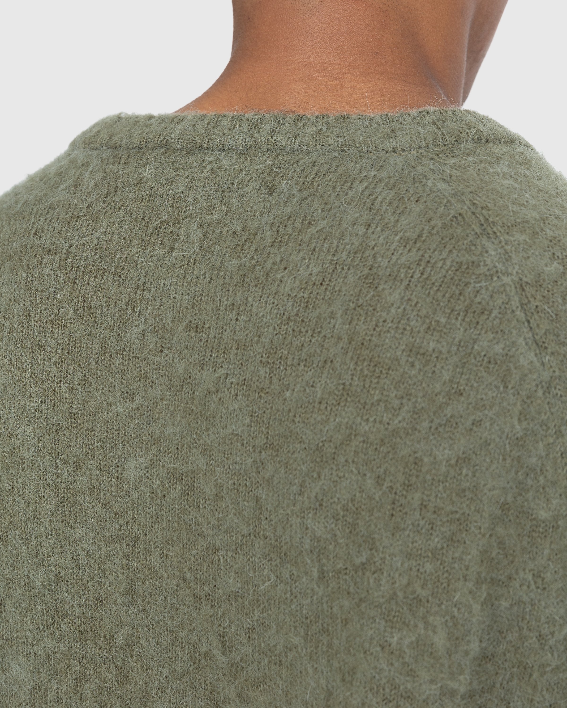 Highsnobiety – Alpaca Raglan Sweater Dark Green - Knitwear - Green - Image 5