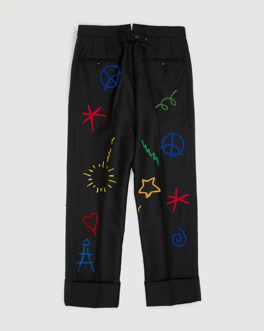 Colette Mon Amour x Thom Browne – Black Embroidered Tux Suit - Suits - Grey - Image 6