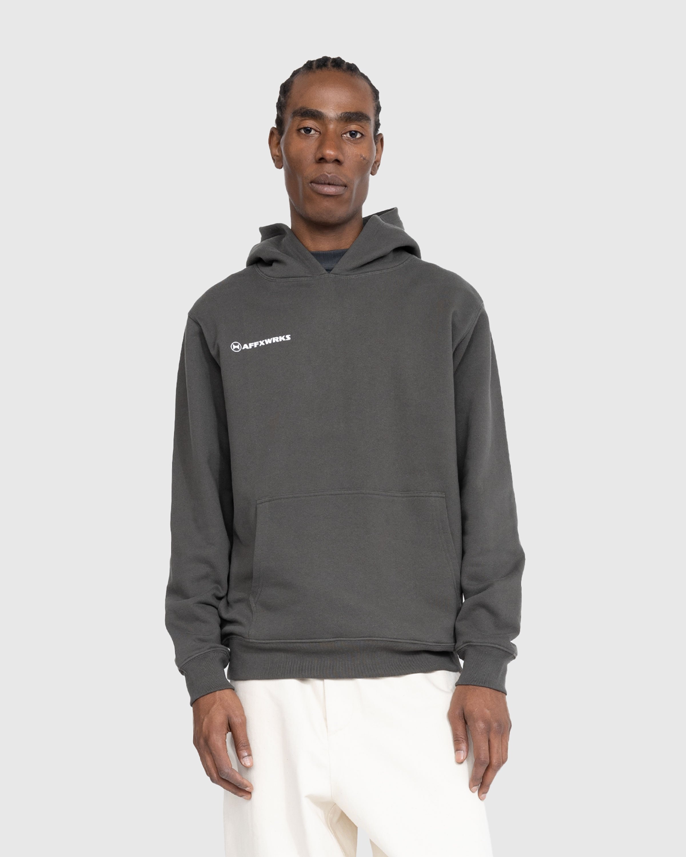 AFFXWRKS – AFFXWRKS Hoodie Washed Black - Sweats - Black - Image 3