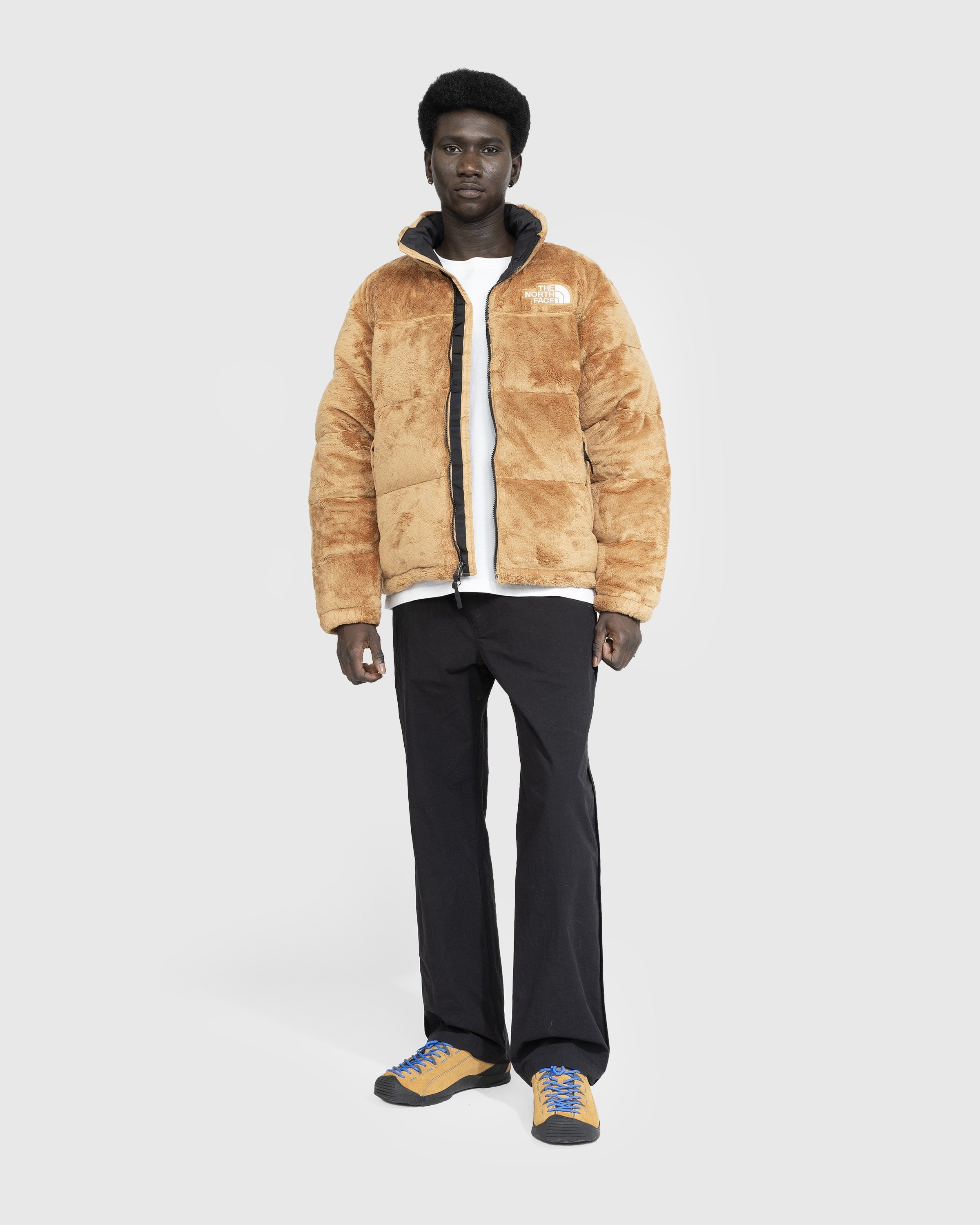 North face cheap puffer jacket khaki