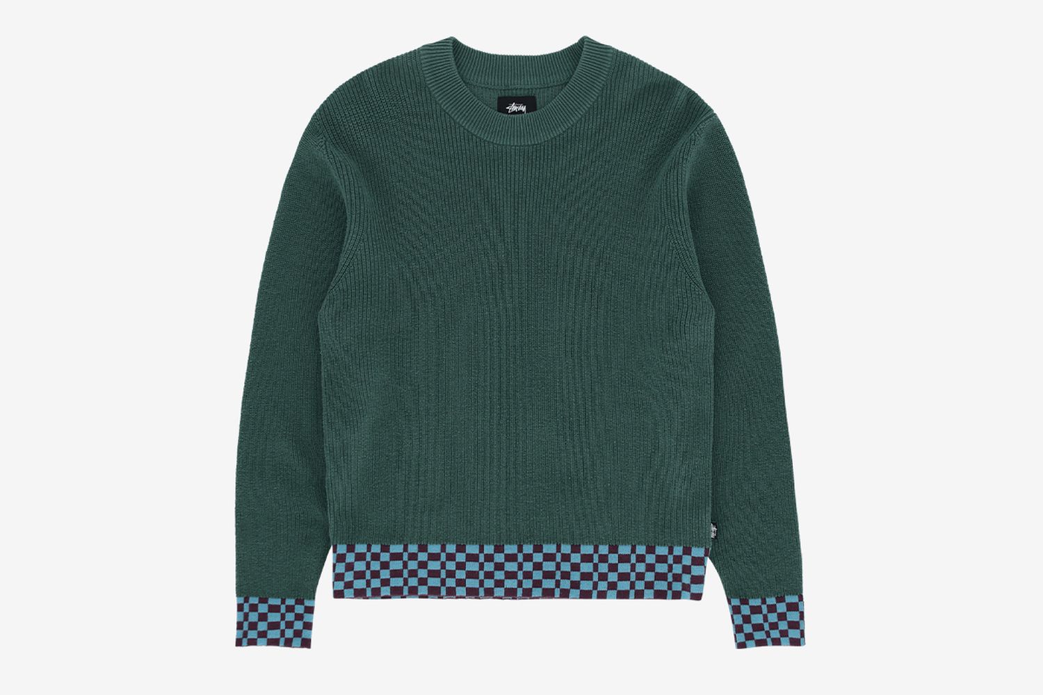Checker Trim Sweater