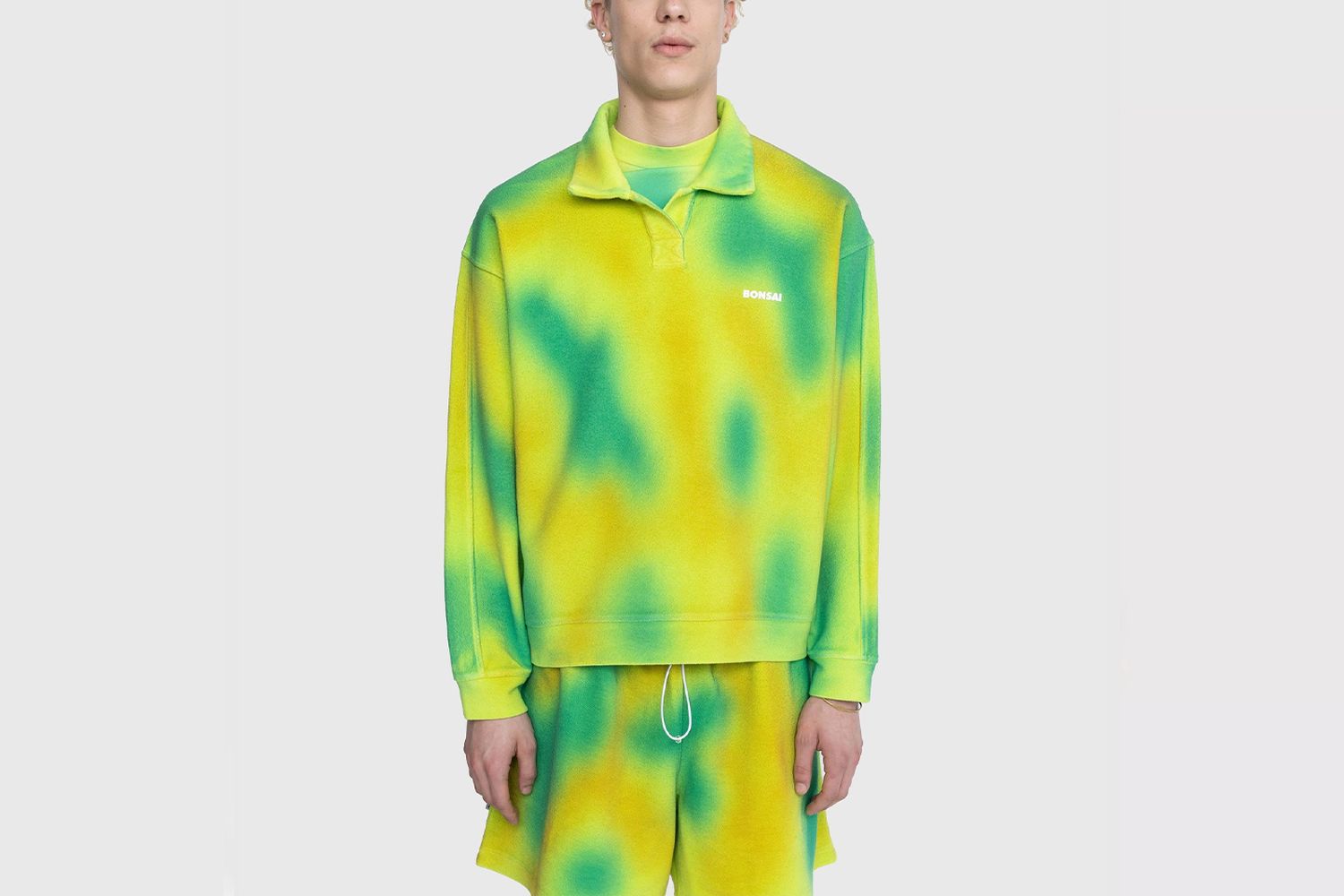Spray Dyed Longsleeve Polo
