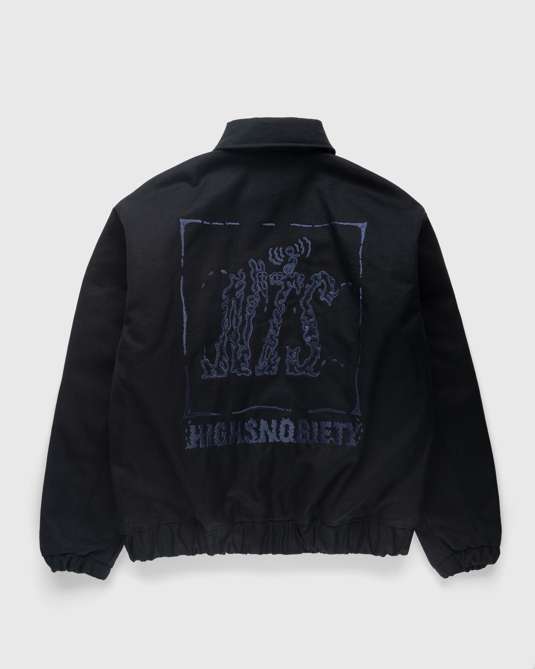 NTS x Highsnobiety – Stonewashed Canvas Bomber Jacket Black - Outerwear - Black - Image 1