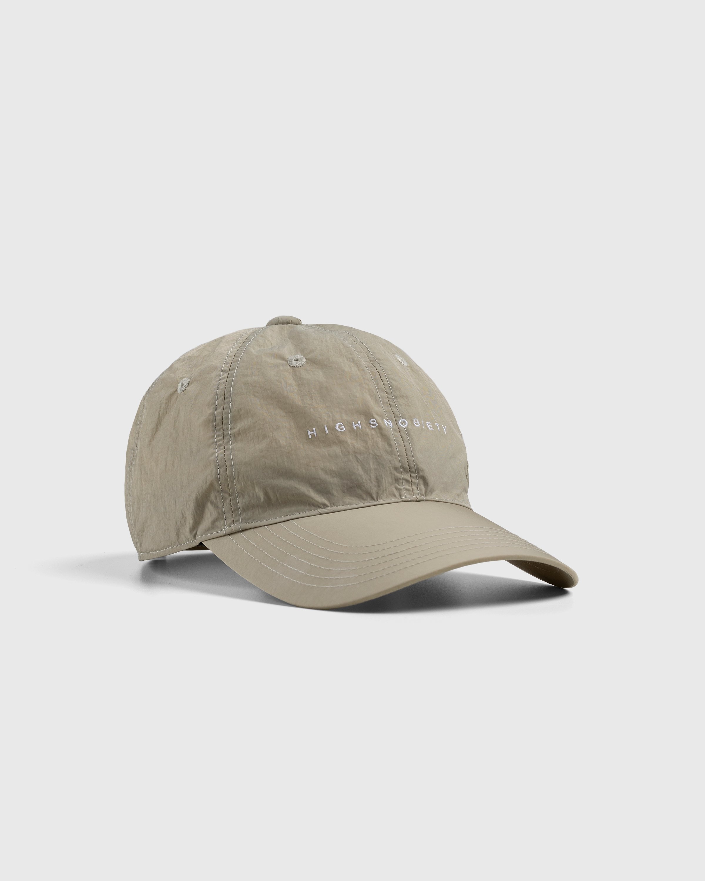 Highsnobiety – Nylon Ball Cap Beige - Hats - Beige - Image 1
