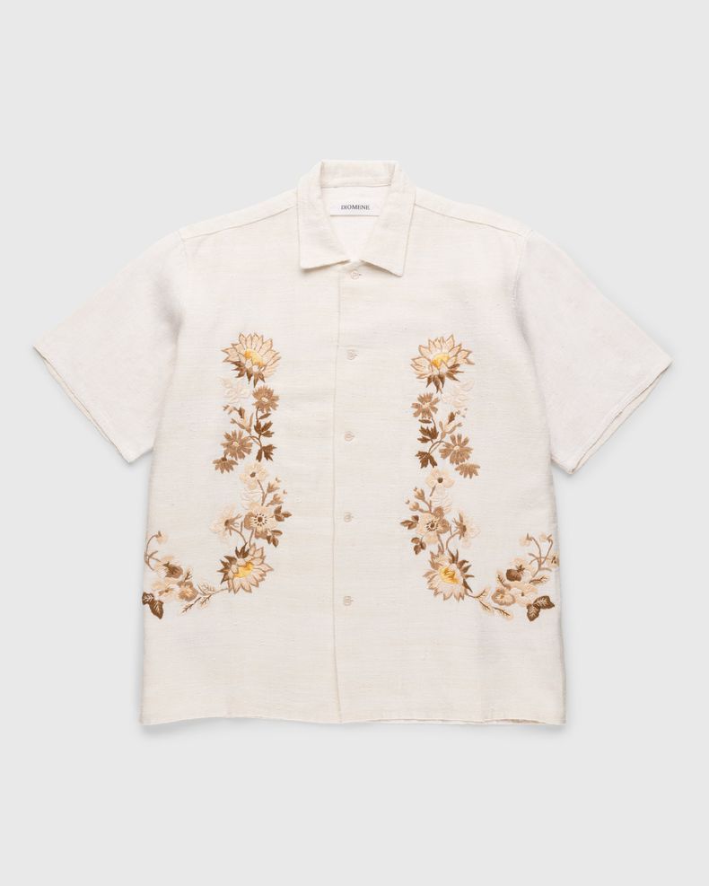 Diomene by Damir Doma – Embroidered Vacation Shirt Cream