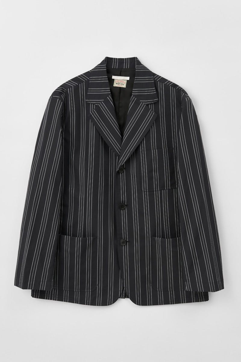 MS200CBP_CLUB JACKET_BLACK MULTI PINSTRIPE