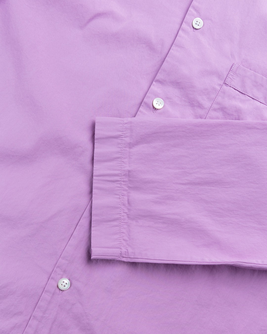 Tekla – Cotton Poplin Pyjamas Shirt Purple Pink - Loungewear - Pink - Image 5