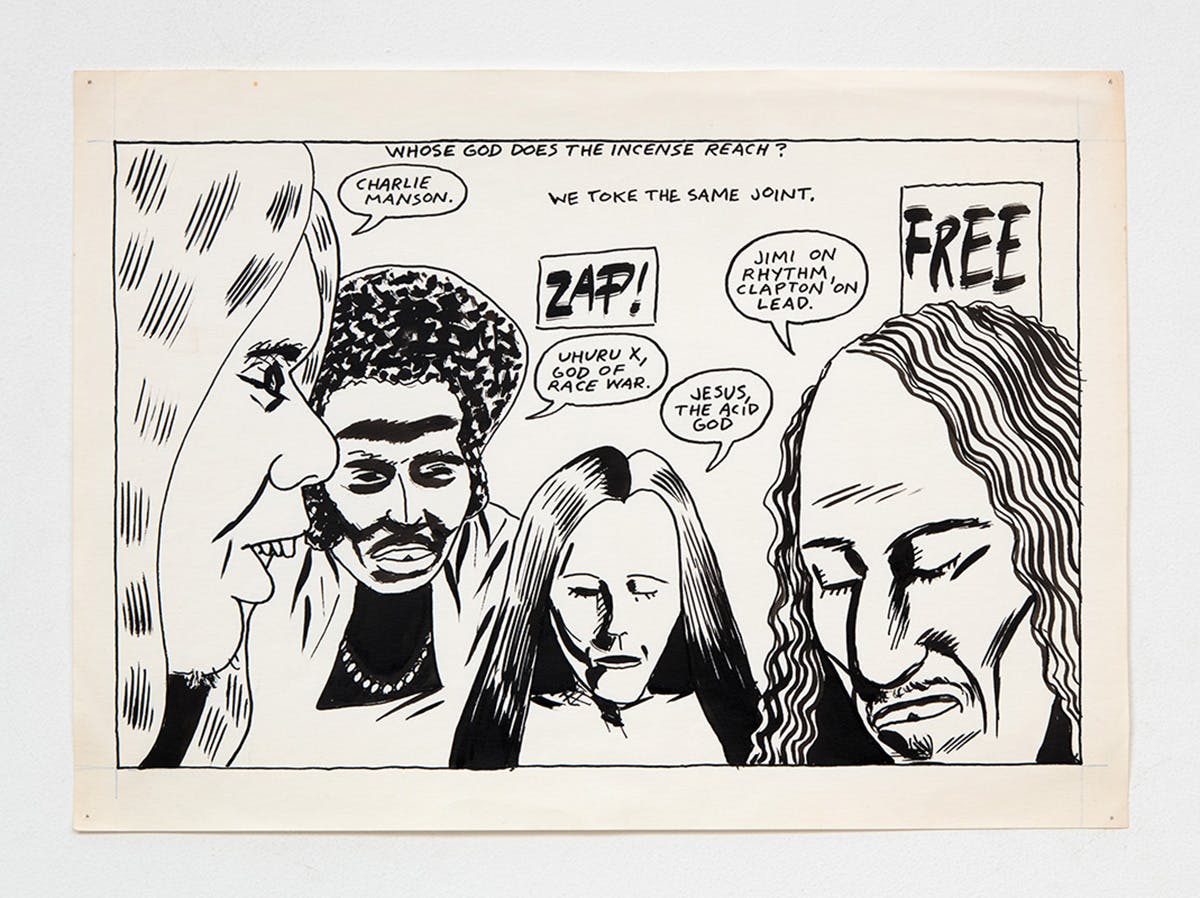 Raymond Pettibon, <em>No Title (Whose God does...)</em>, 1985