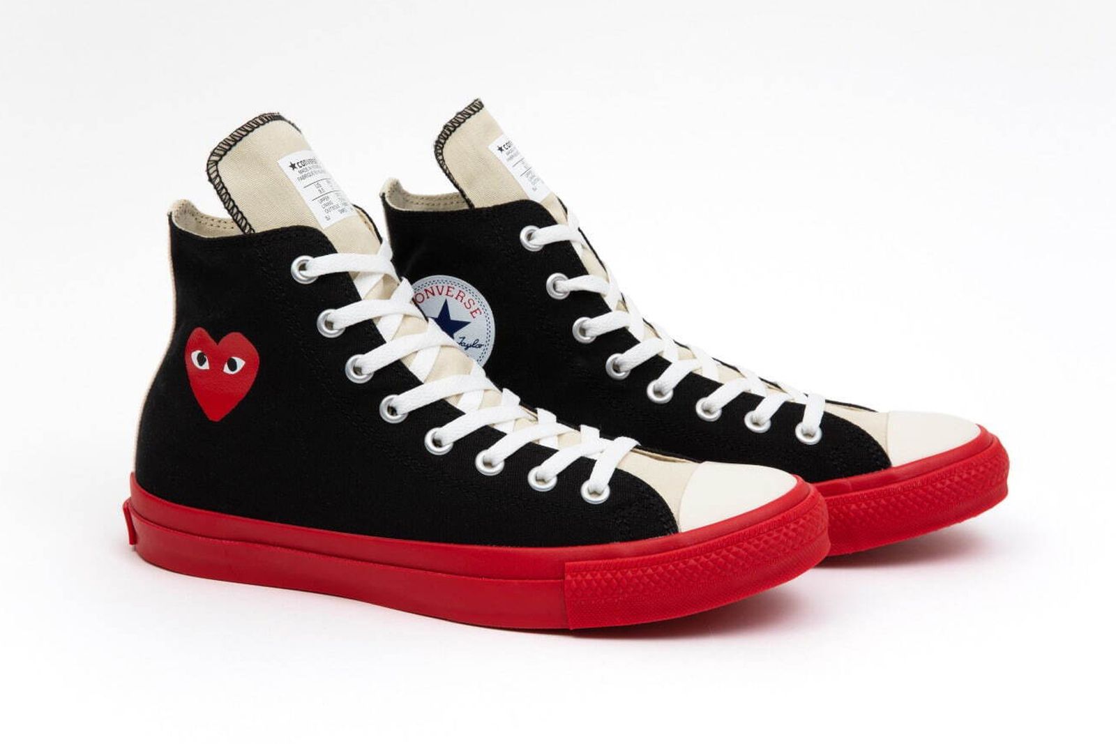log Strait thong Variant CdG Play & Converse Drop New Collab Sneakers: Price, Release Date