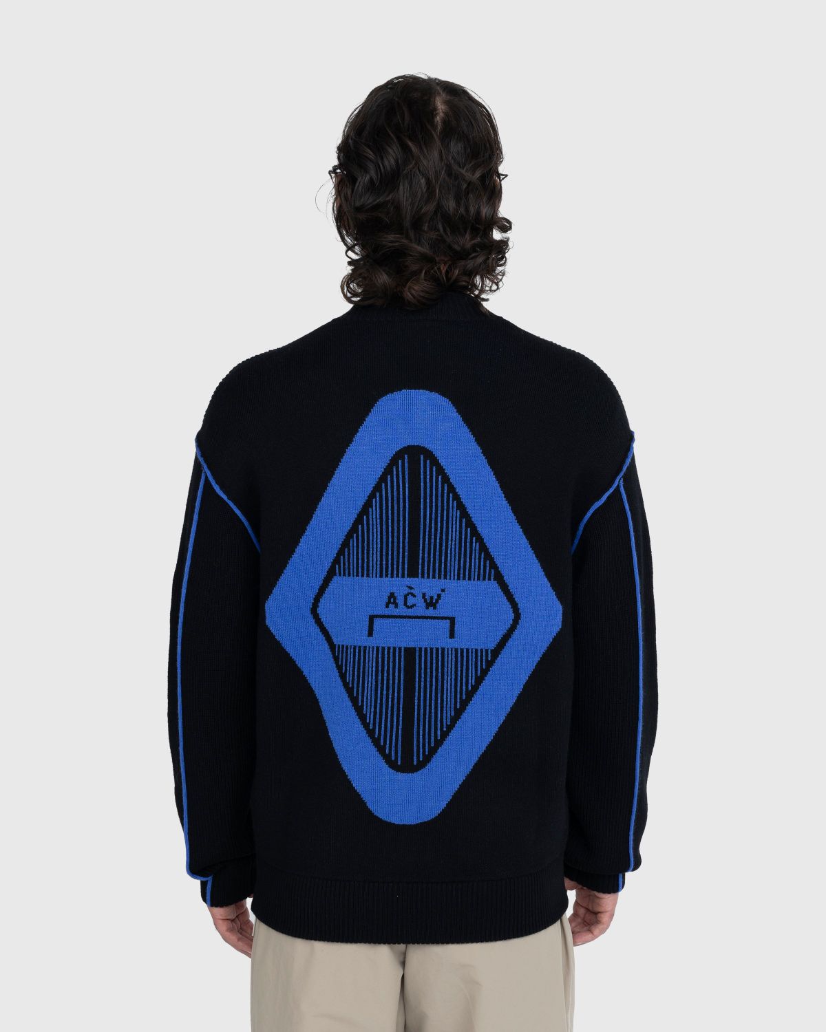 A-Cold-Wall* – Vertex Knit Bomber Black - Outerwear - Black - Image 3