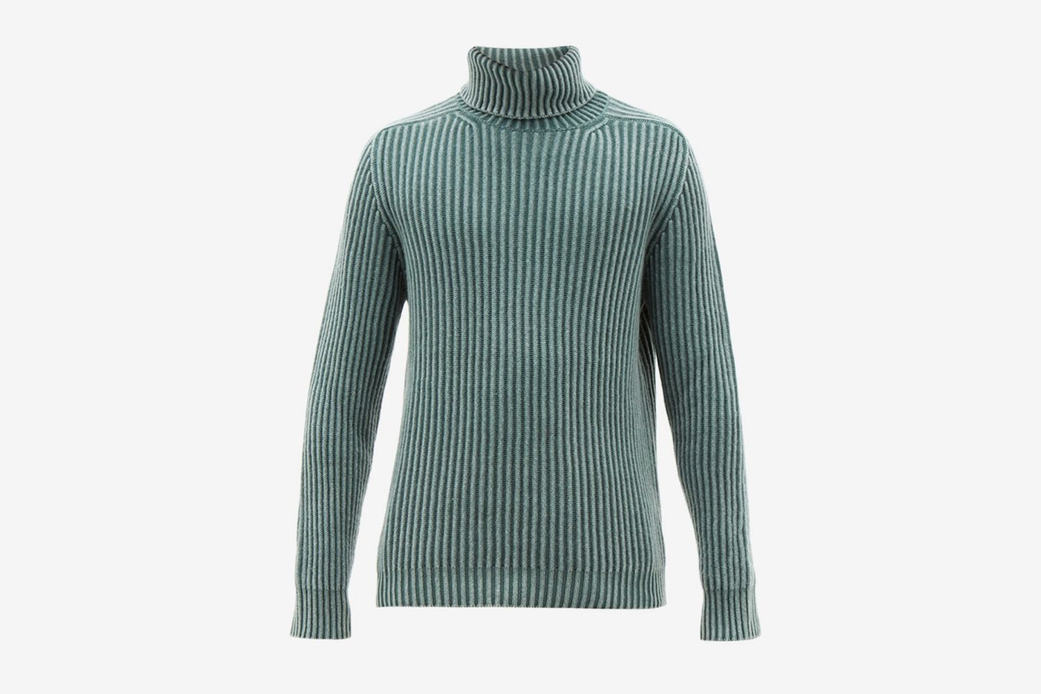 Pete Roll-Neck Ribbed Cashmere Sweater