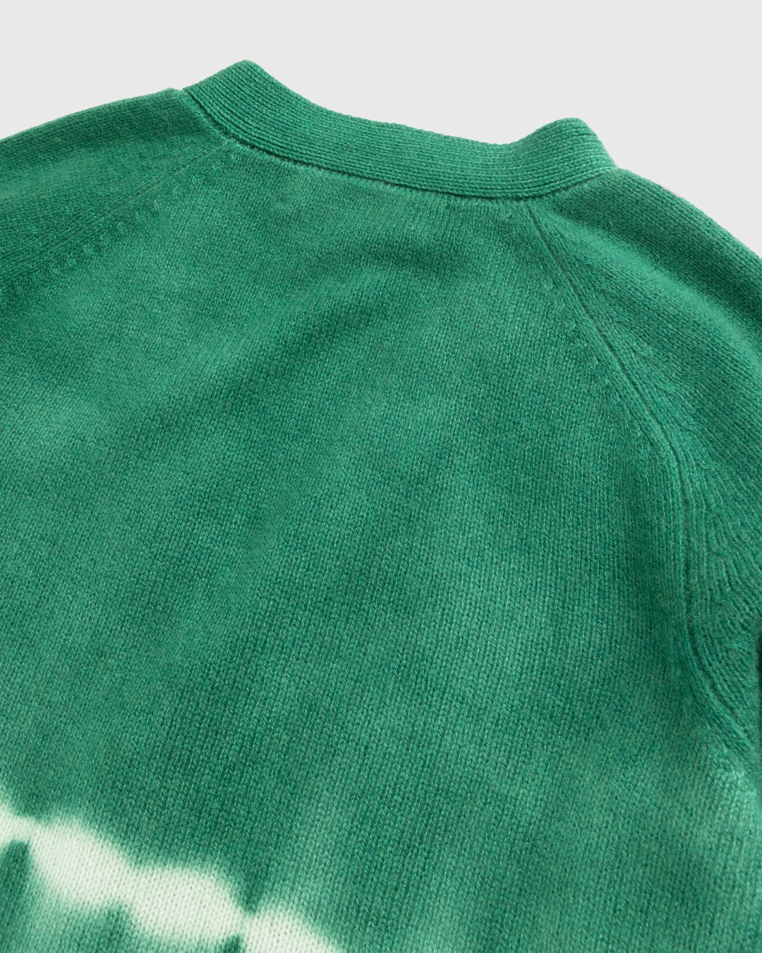 The Elder Statesman – Vision Cardigan Ivory - Knitwear - Green - Image 5