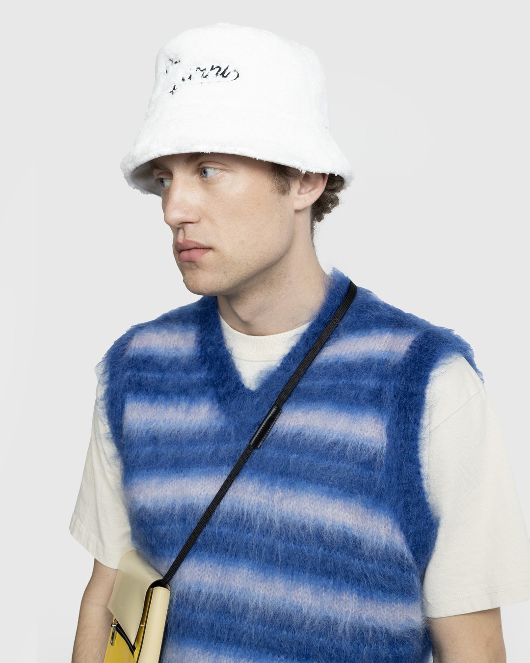 Marni – Terry Logo Bucket Hat White - Hats - White - Image 5