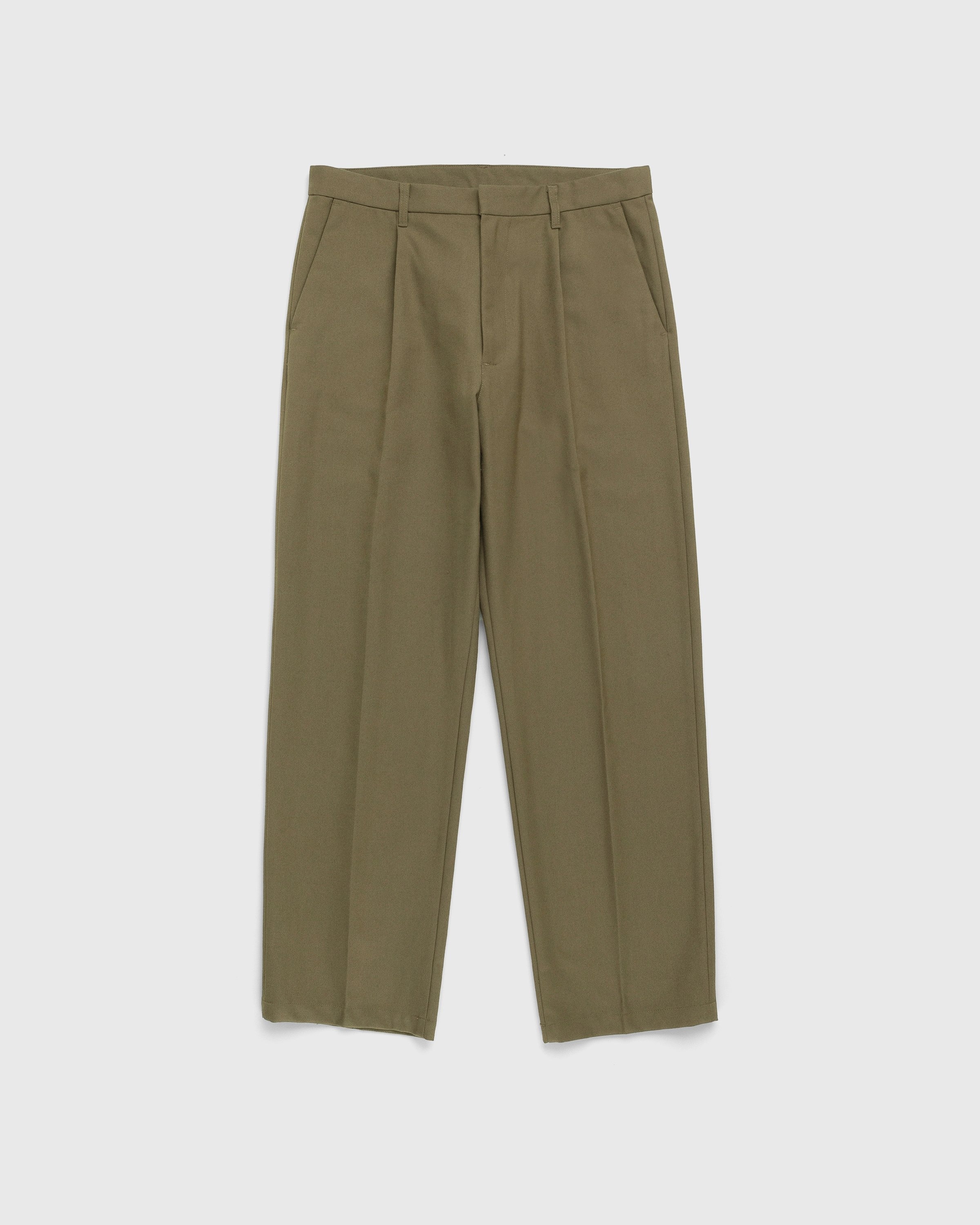 Highsnobiety – Heavy Wool Dress Pants Light Brown - Trousers - Brown - Image 1