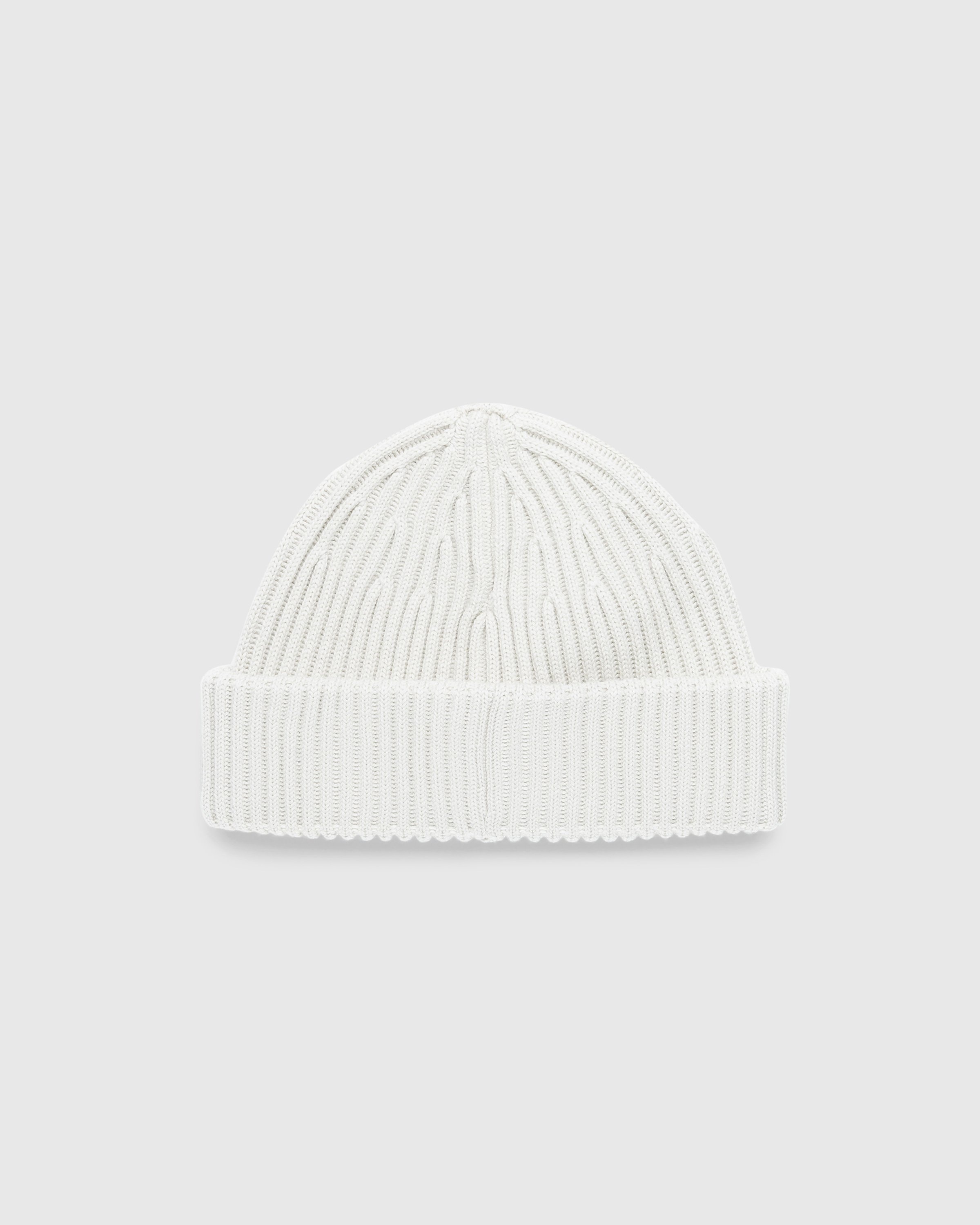 Stone Island – Ribbed Wool Beanie Plaster - Hats - White - Image 2