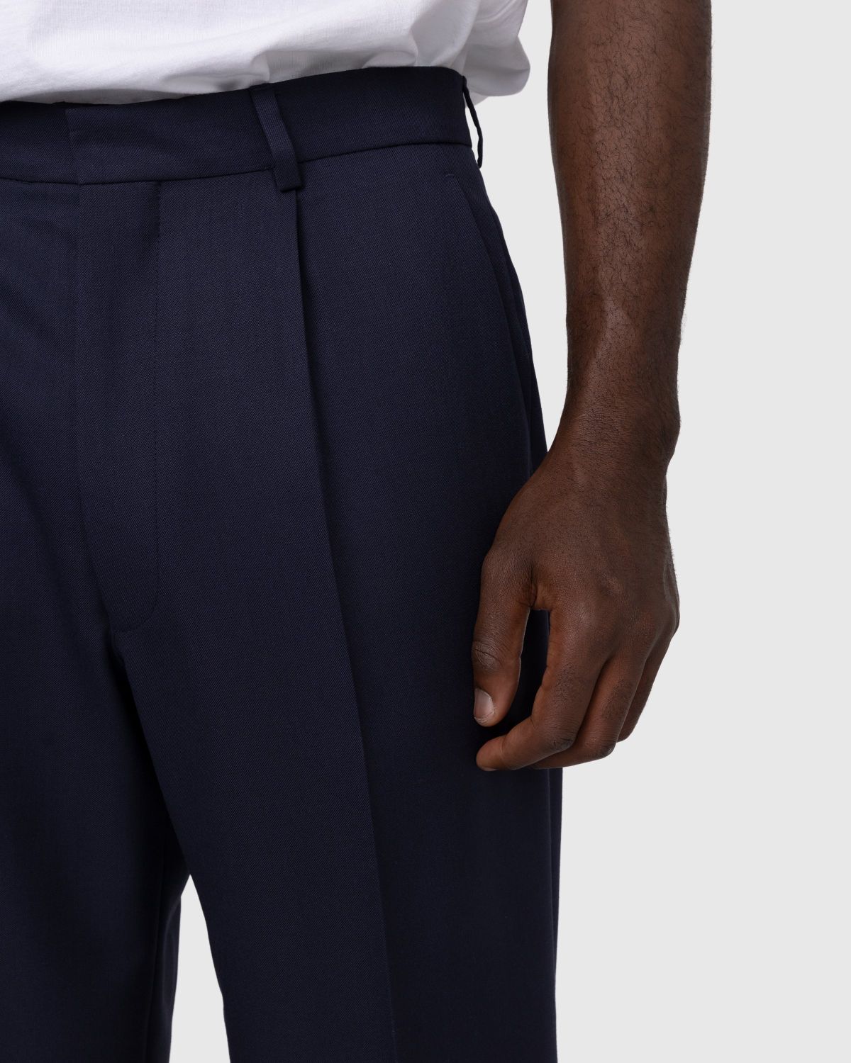 Highsnobiety – Wool Dress Pant Navy - Trousers - Blue - Image 5