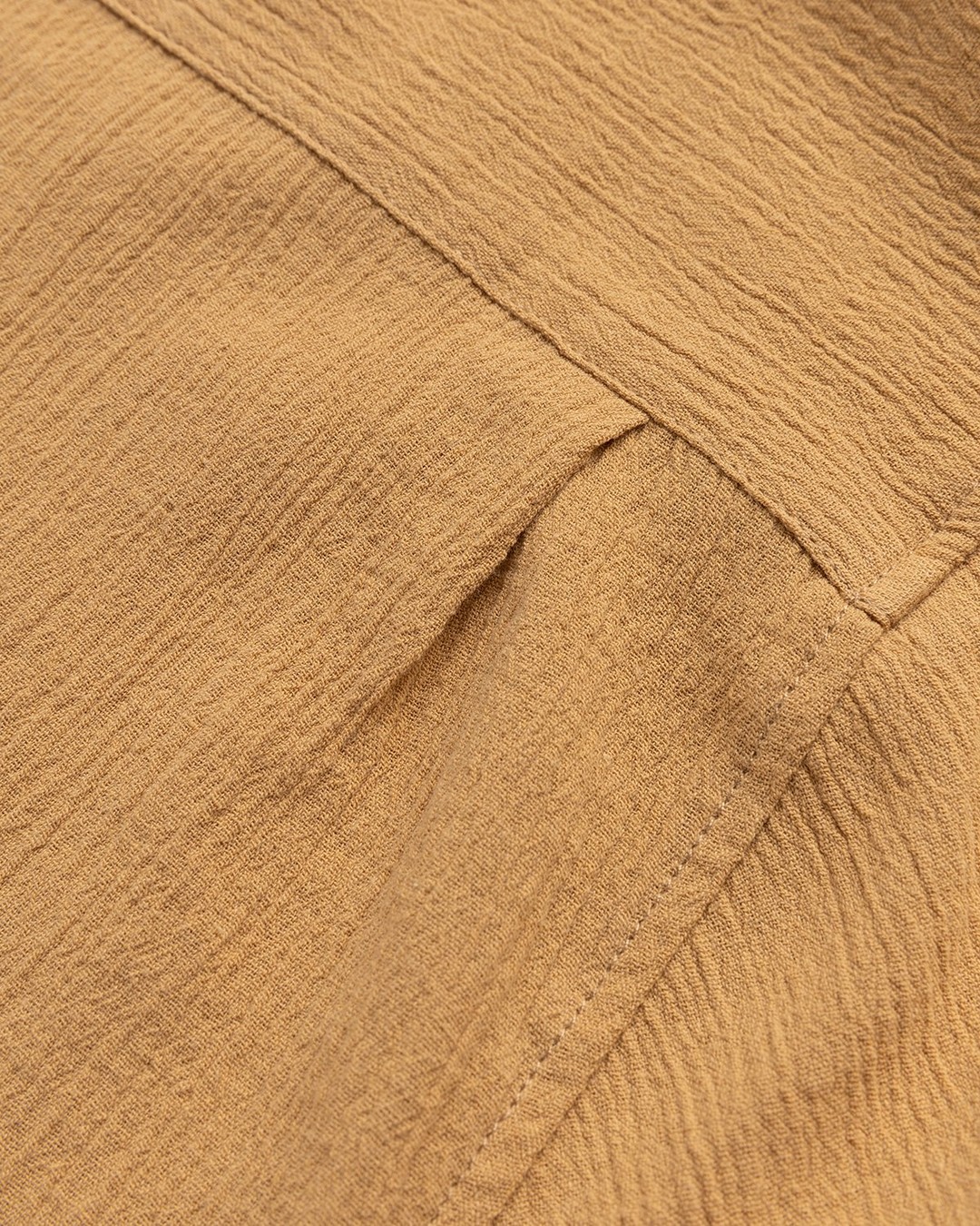 Highsnobiety – Crepe Short Sleeve Shirt Brown - Shirts - Brown - Image 5