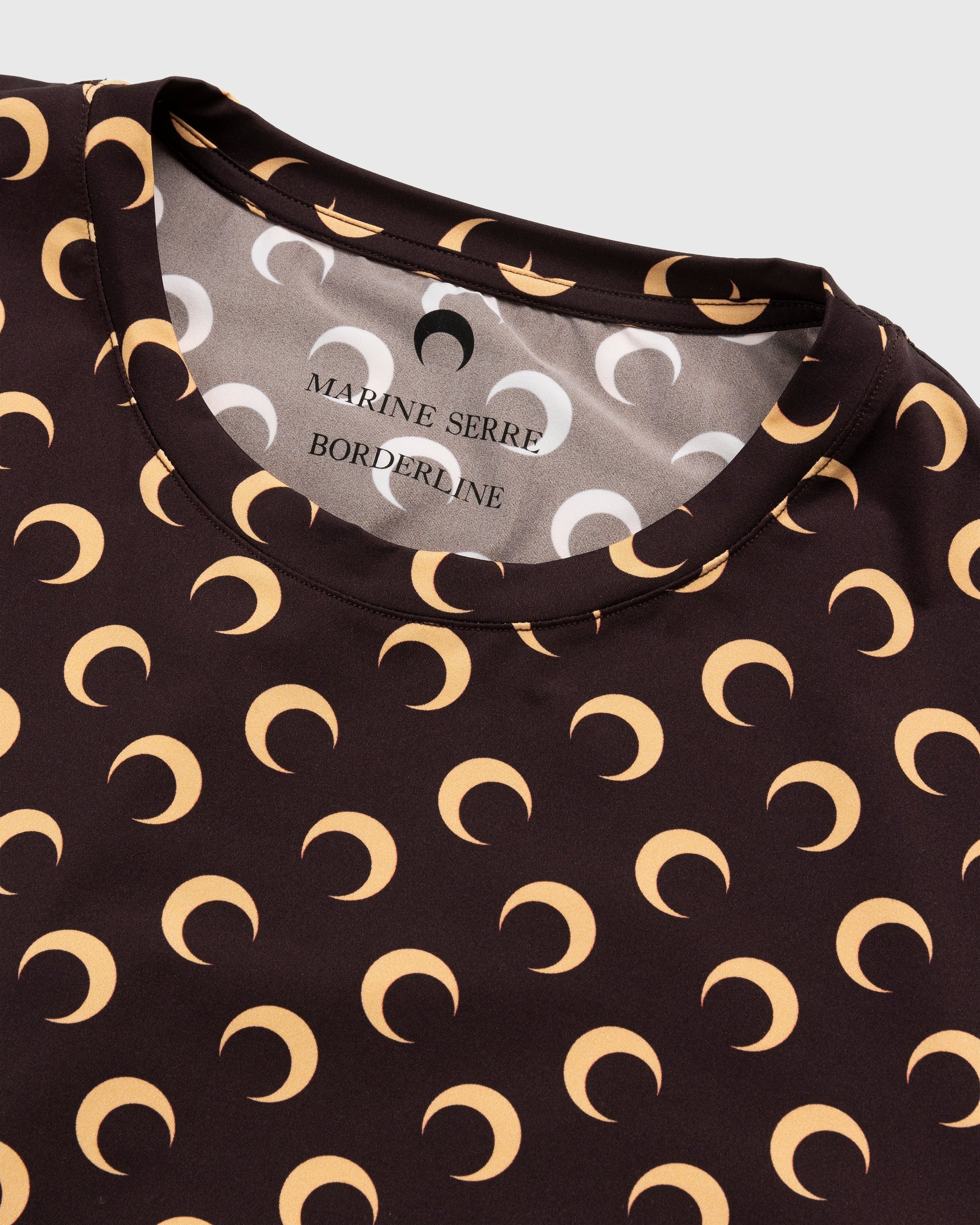 Marine Serre – Large Fit Moon Top Brown - Longsleeves - Brown - Image 4