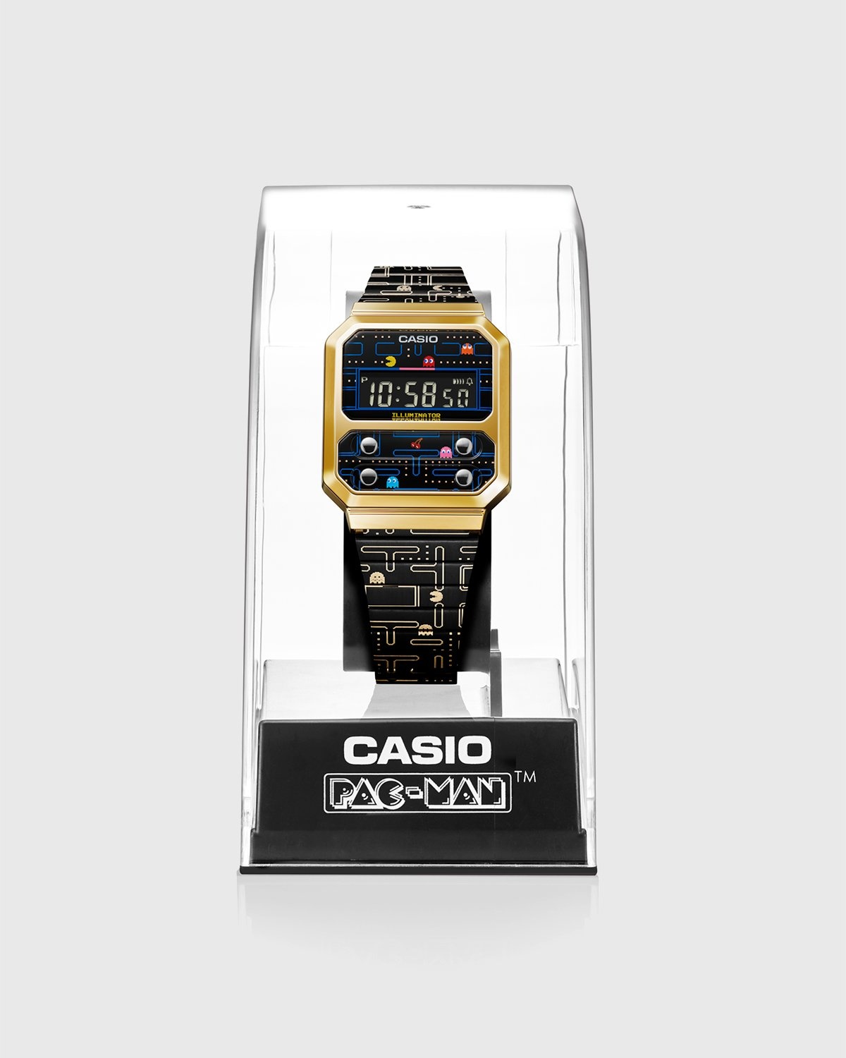 Casio – A100WEPC Vintage Pac-Man Black - Quartz - Black - Image 7