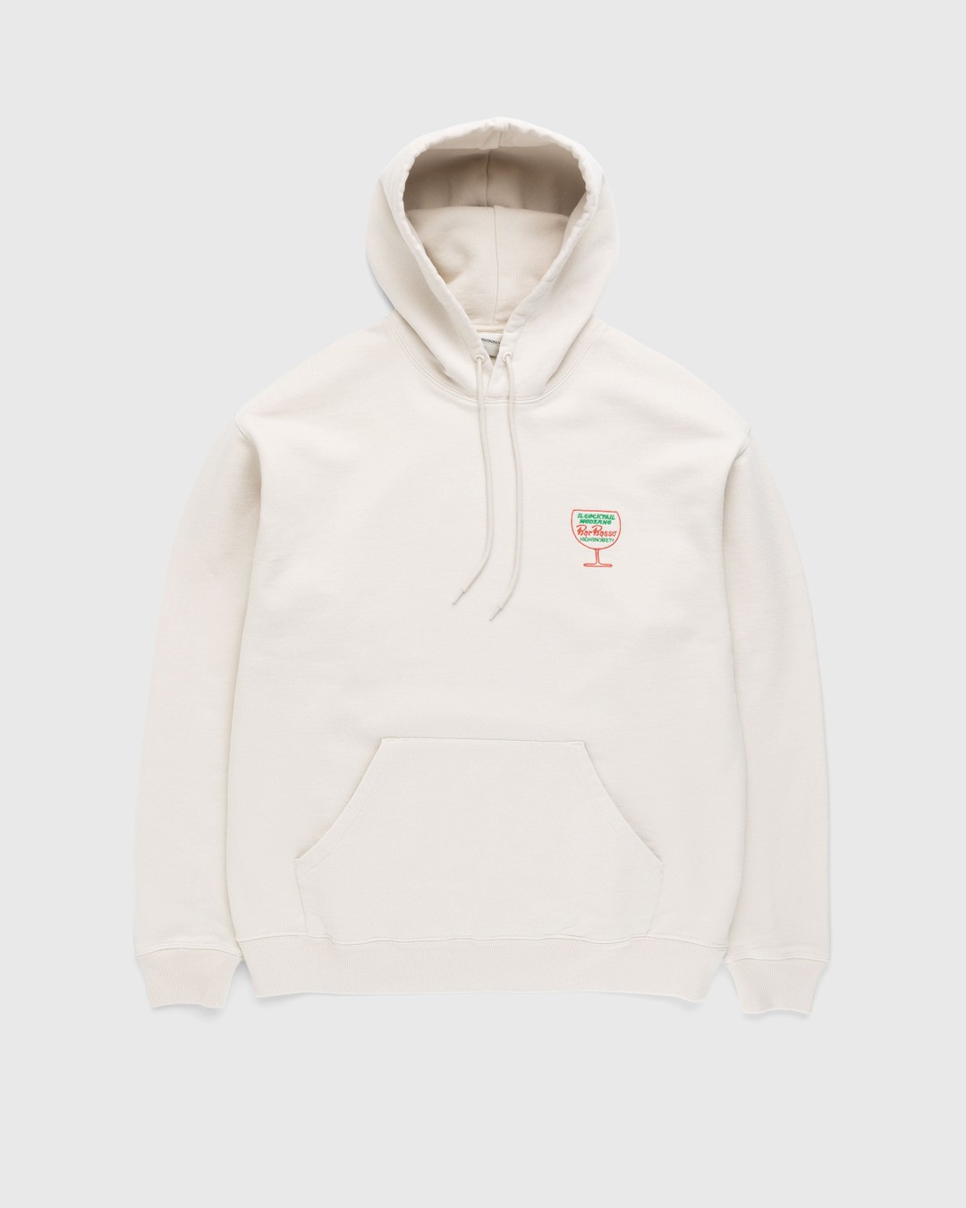 Bar Basso x Highsnobiety – Logo Hoodie Eggshell - Sweats - Beige - Image 2