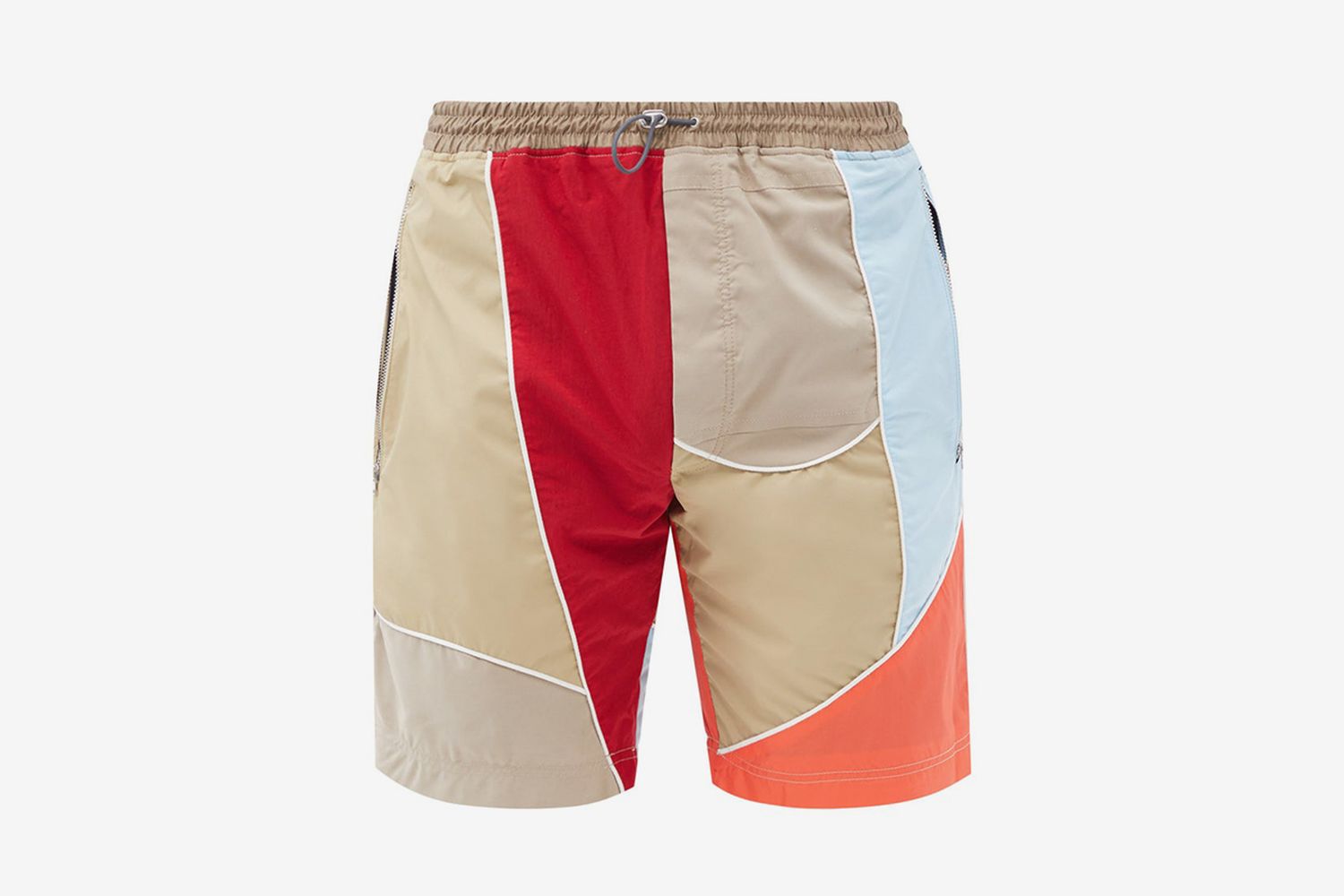 Tom Patchwork Upcycled-Shell Shorts