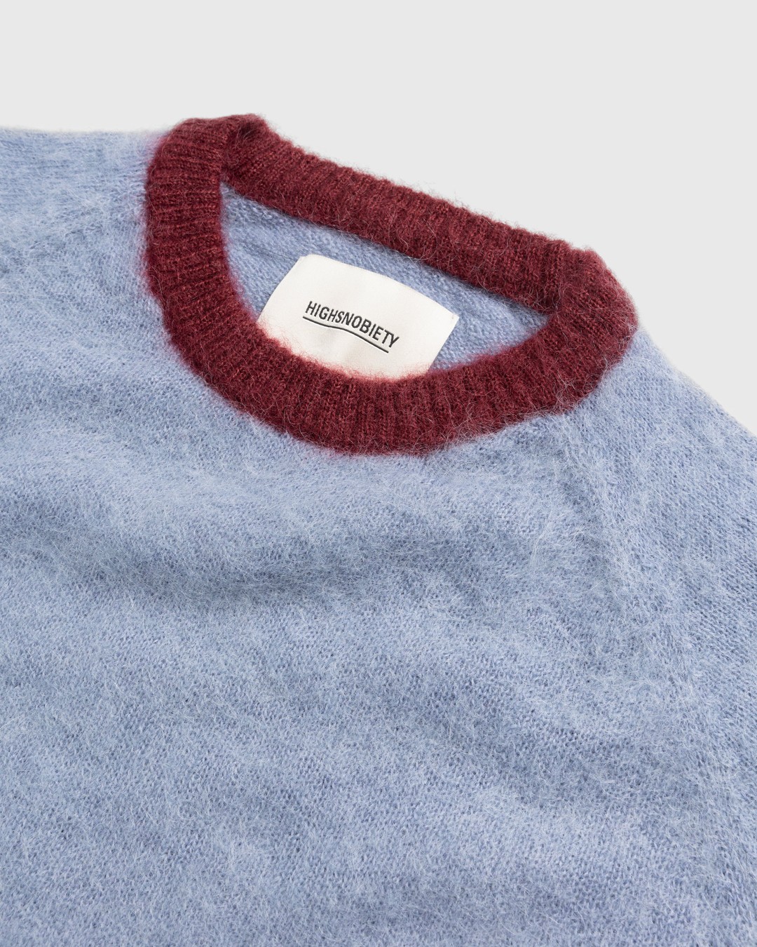 Highsnobiety – Alpaca Sweater Baby Blue - Crewnecks - Blue - Image 3