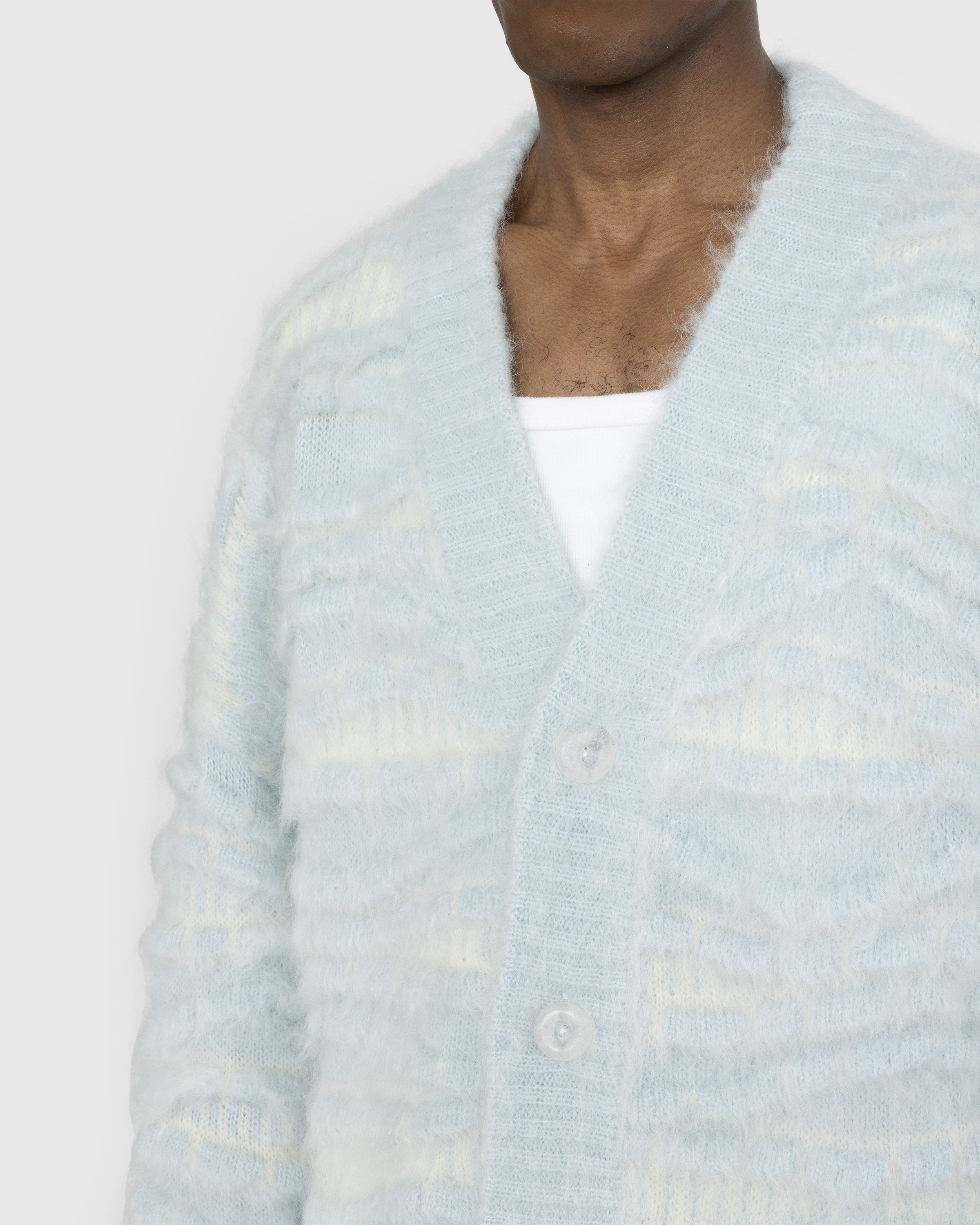 Bonsai – Oversized Knit Cardigan Ice - Knitwear - Blue - Image 4