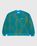 Spray Dyed Crewneck Sweatshirt Blue