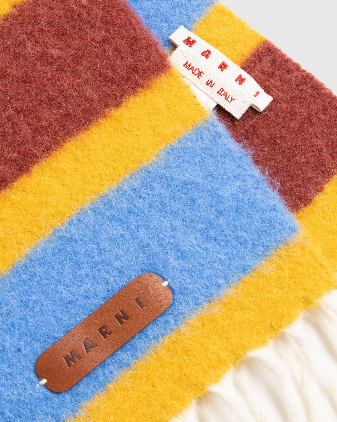 Marni – Striped Alpaca Scarf Multi - Scarves - Multi - Image 3