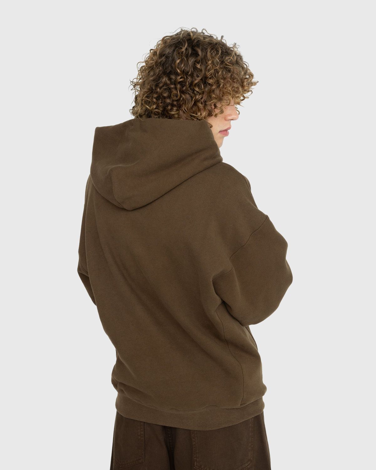 Lemaire drop-shoulder drawstring hoodie - Grey
