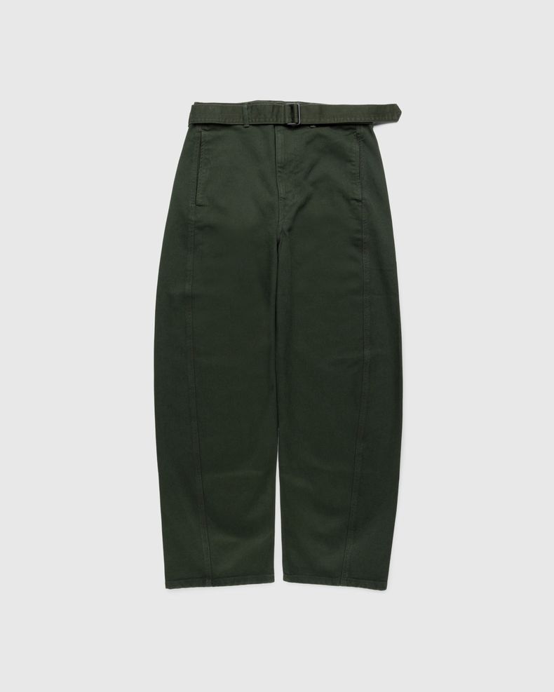 Twisted Belted Pants Green