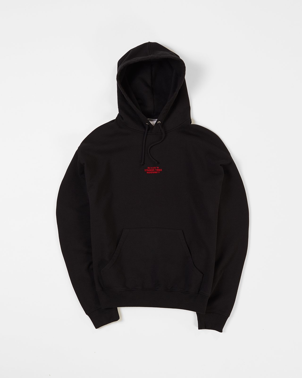 Highsnobiety – Stranger Things Logo Hoodie Black - Sweats - Black - Image 2