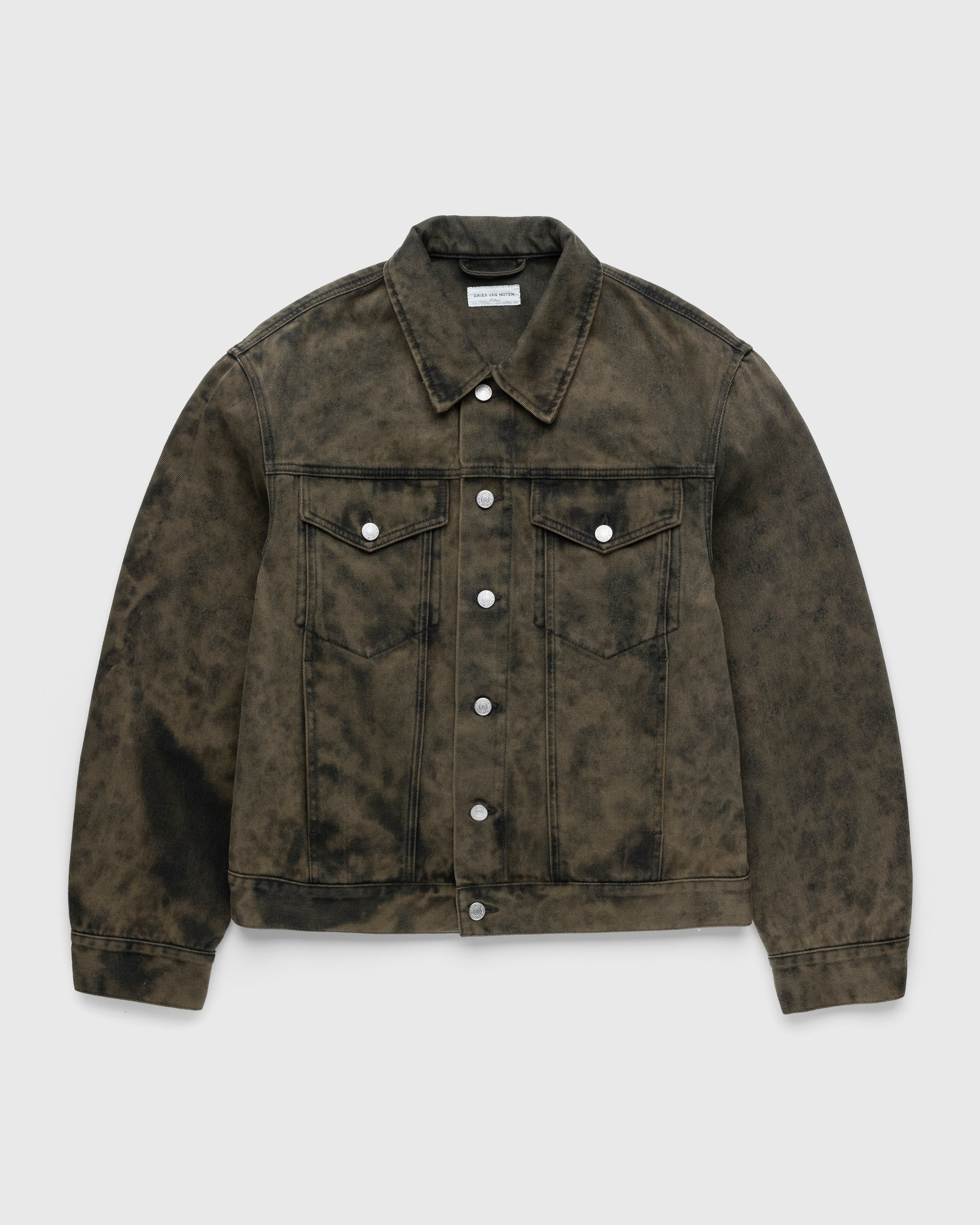 Dries van Noten – Vuskin Denim Jacket - Outerwear - Green - Image 1
