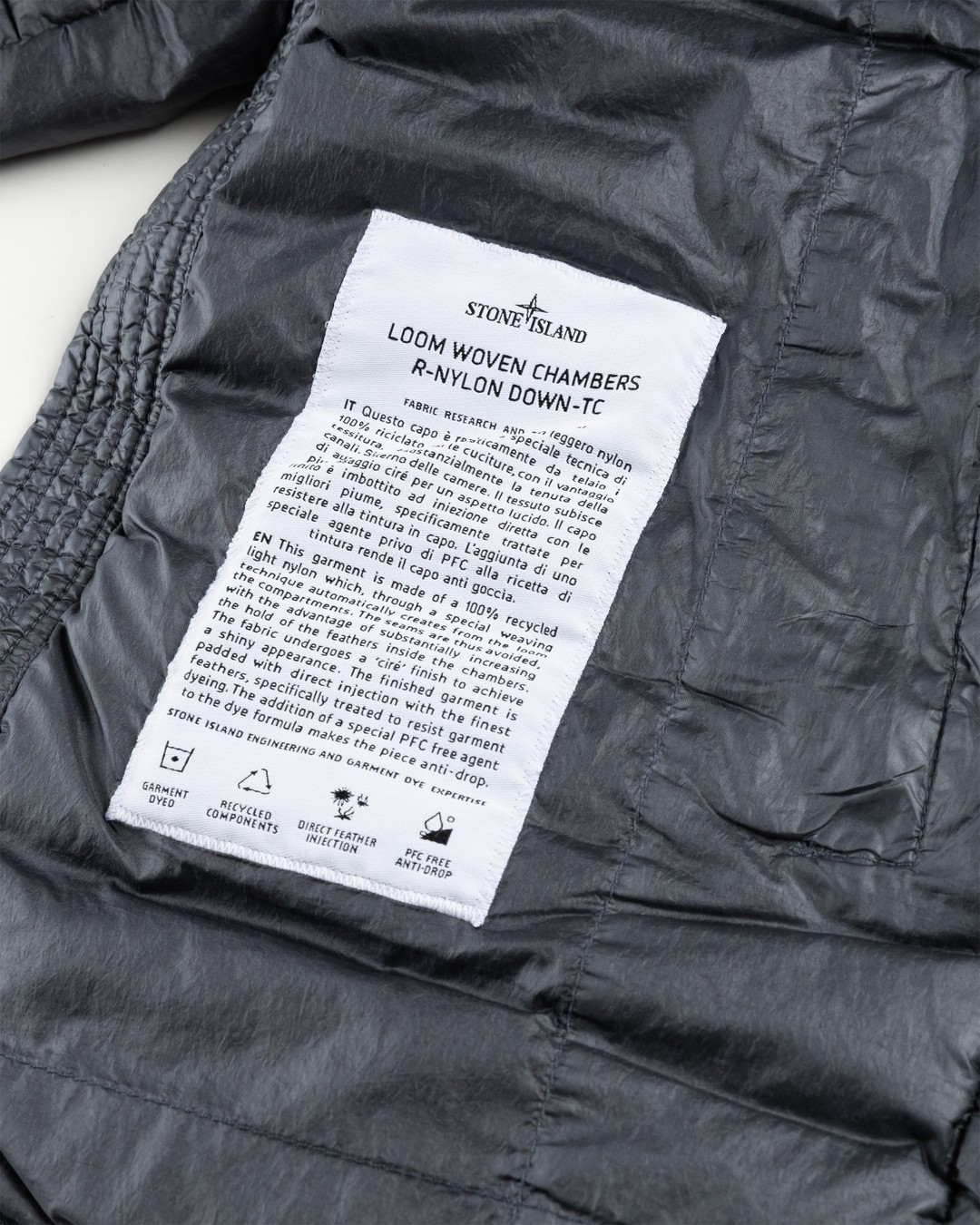 Stone Island – Packable Recycled Nylon Down Jacket Lead Grey - Outerwear - Grey - Image 5