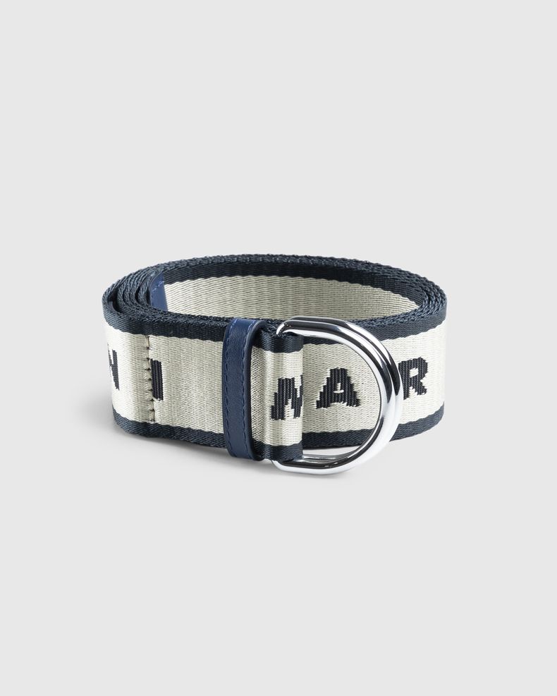 Marni – Logo Slider Belt Blue