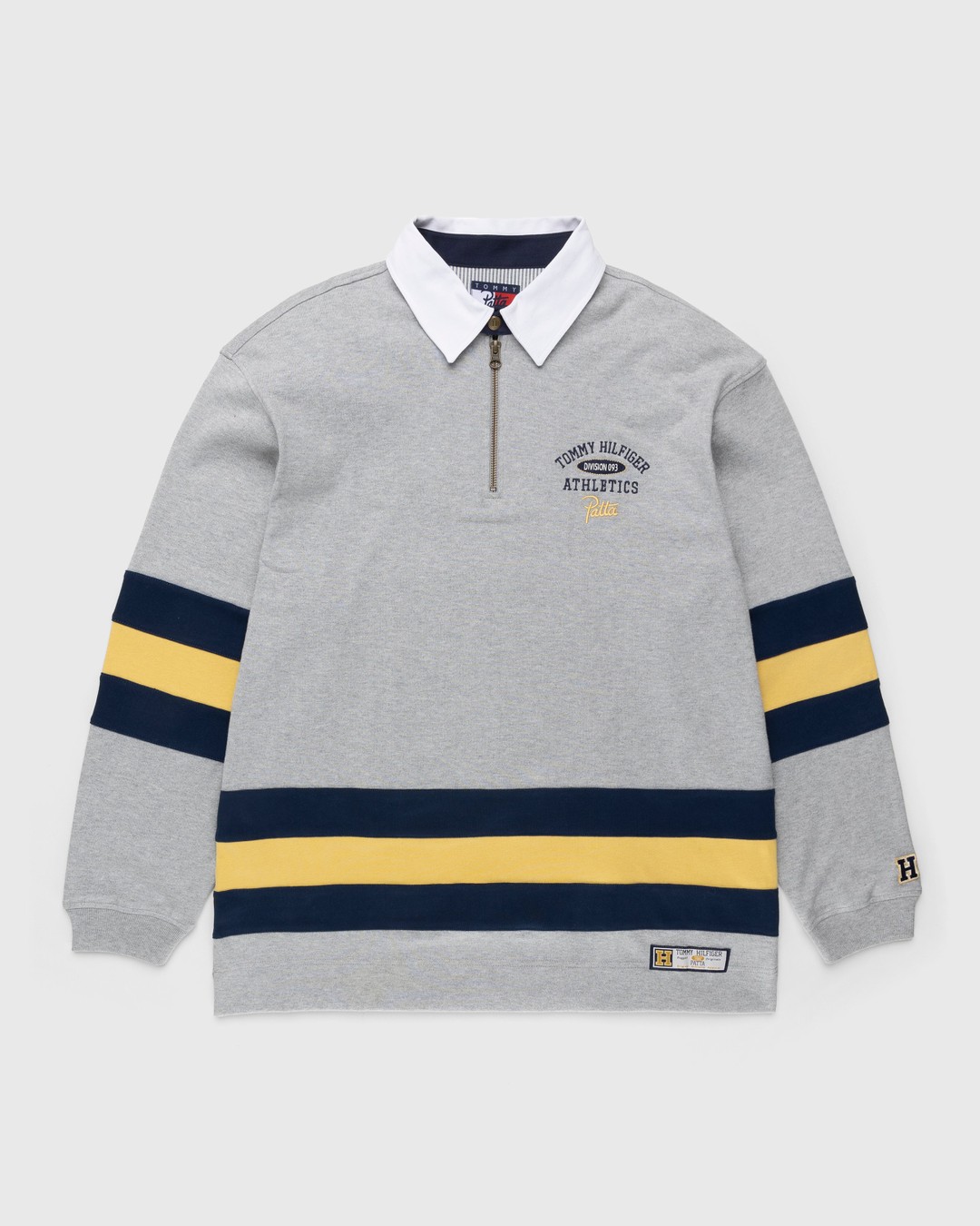 Rund Tilslutte Gedehams Patta x Tommy Hilfiger – Rugby Shirt Mid Grey Heather | Highsnobiety Shop