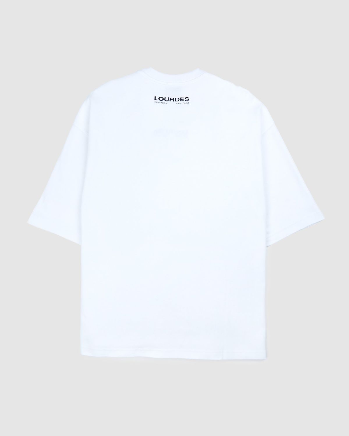 Lourdes New York – Logo Tee White - Tops - White - Image 2