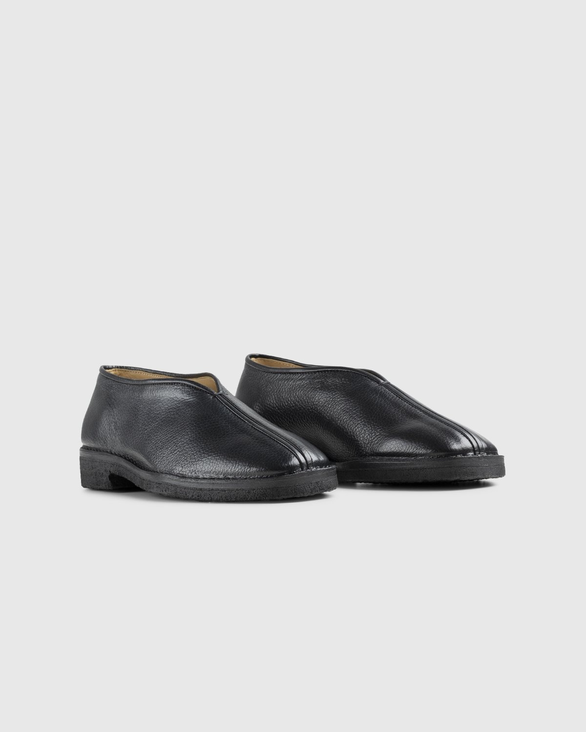 Lemaire – Leather Chinese Slippers Black - Slip-Ons - Black - Image 4